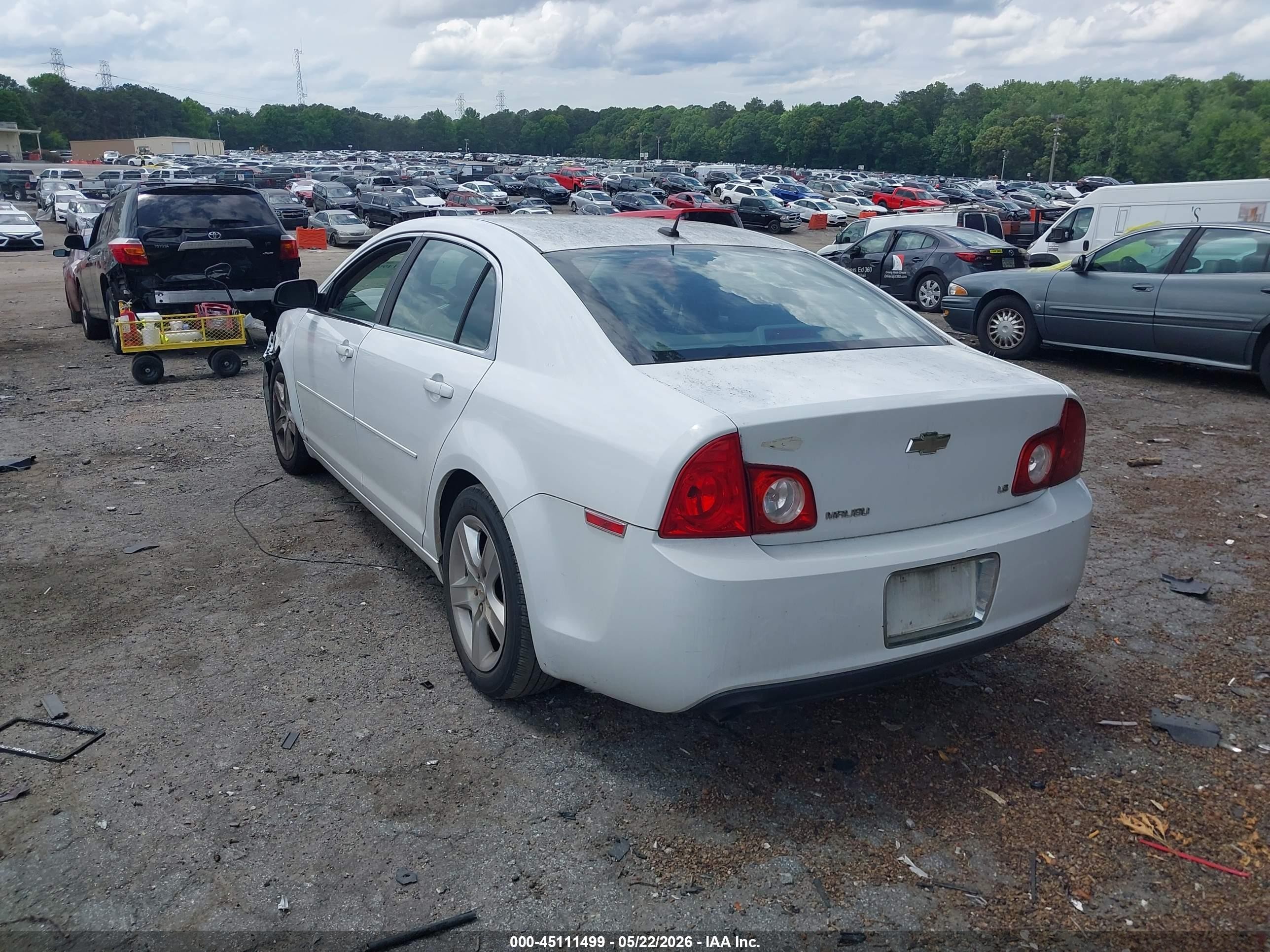 2009 Chevrolet Malibu Ls Белый vin: 1G1ZG57B39F108221