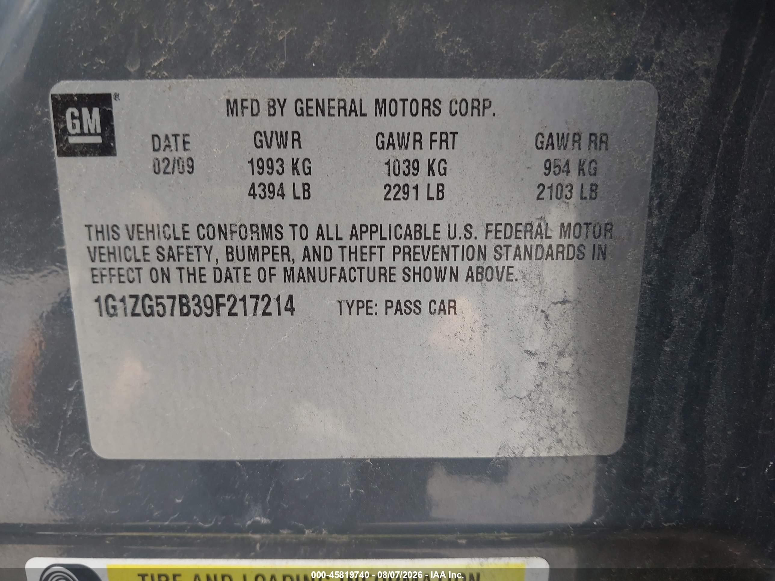 2009 Chevrolet Malibu Ls Gray vin: 1G1ZG57B39F217214