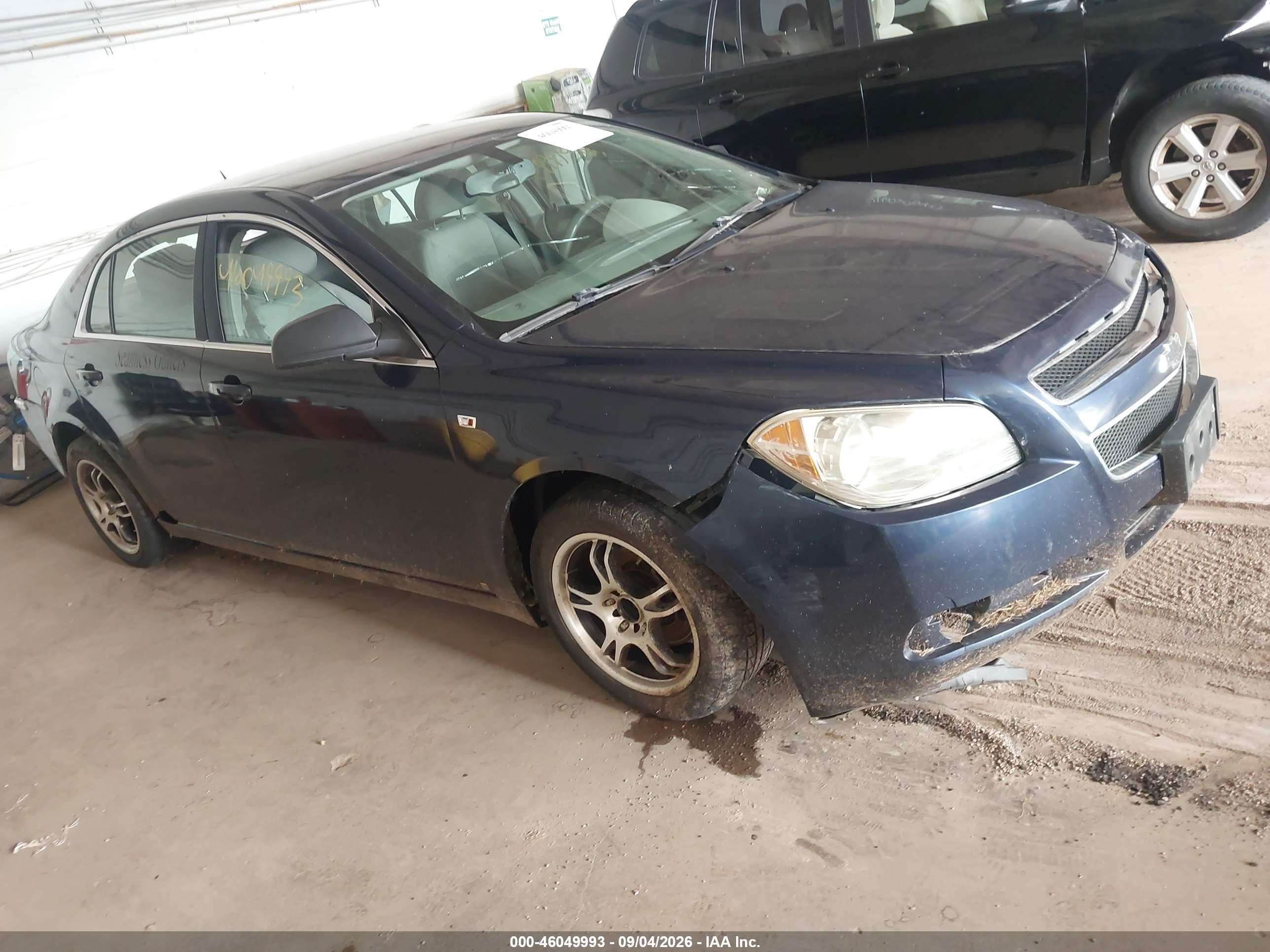 2008 Chevrolet Malibu Ls Blue vin: 1G1ZG57B48F172699
