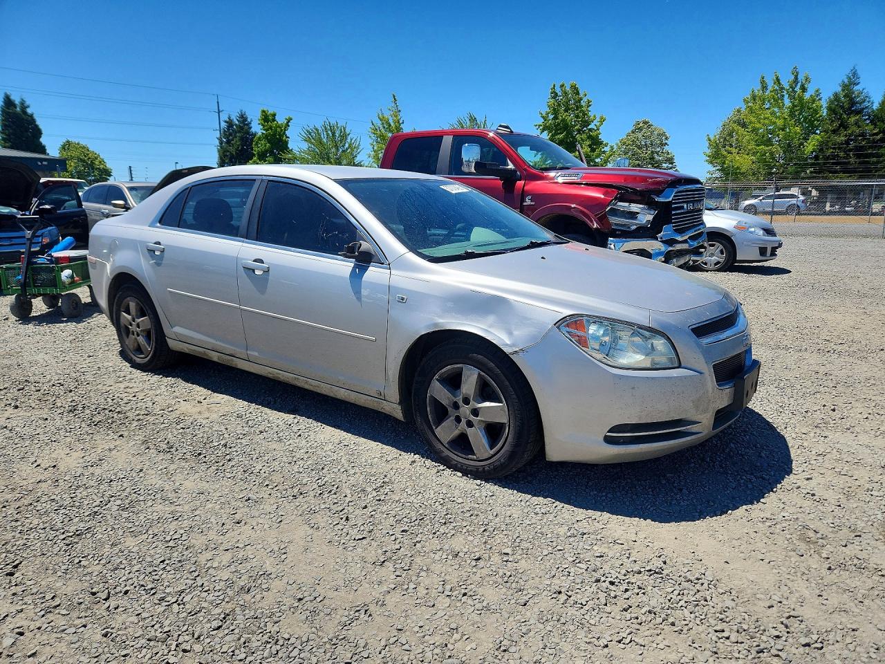 2008 Chevrolet Malibu Ls Серебряный vin: 1G1ZG57B48F212019