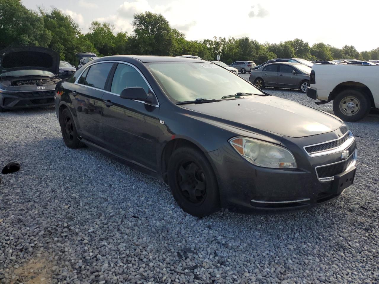 2008 Chevrolet Malibu Ls Black vin: 1G1ZG57B48F240323
