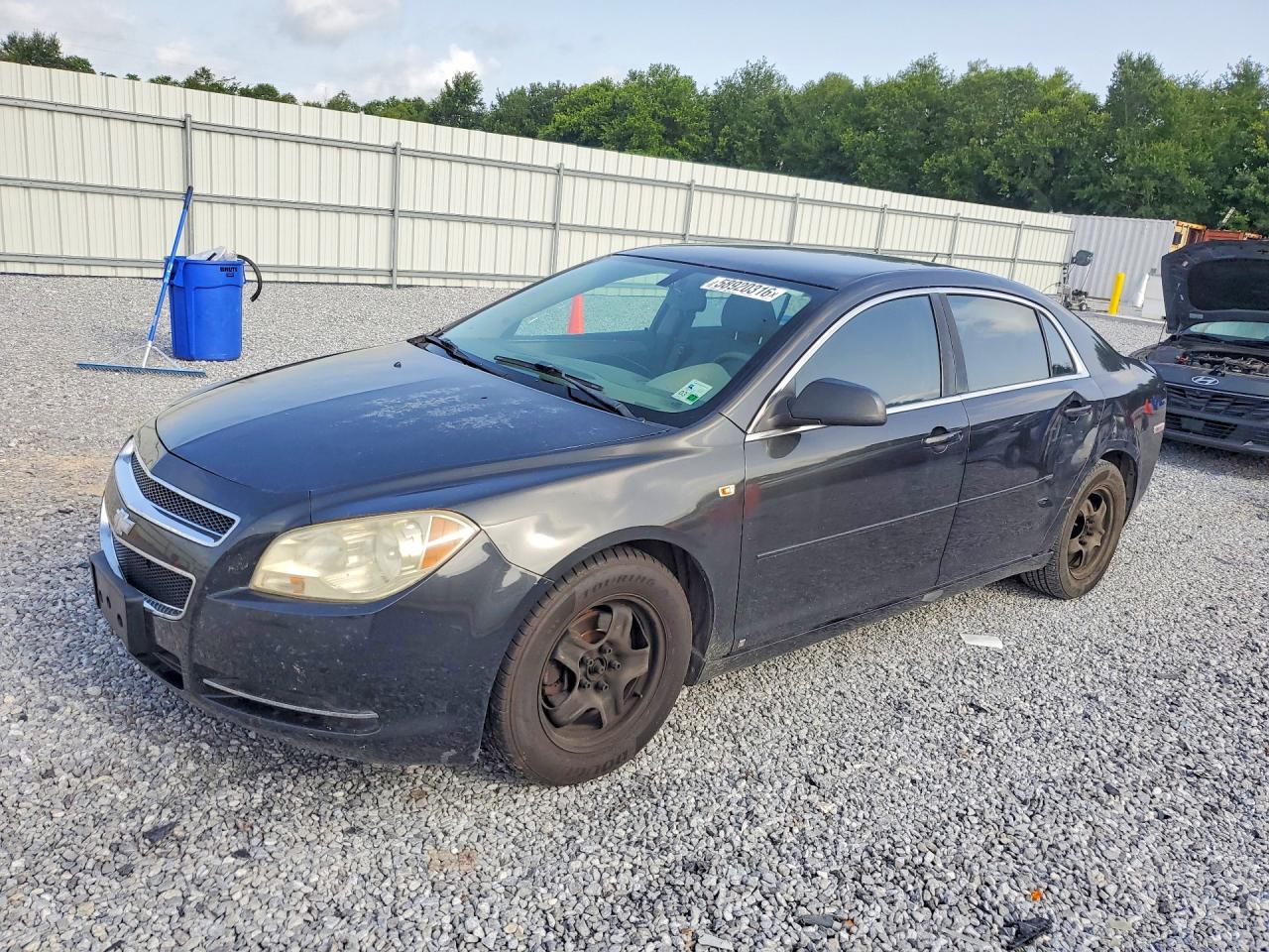 2008 Chevrolet Malibu Ls Black vin: 1G1ZG57B48F240323