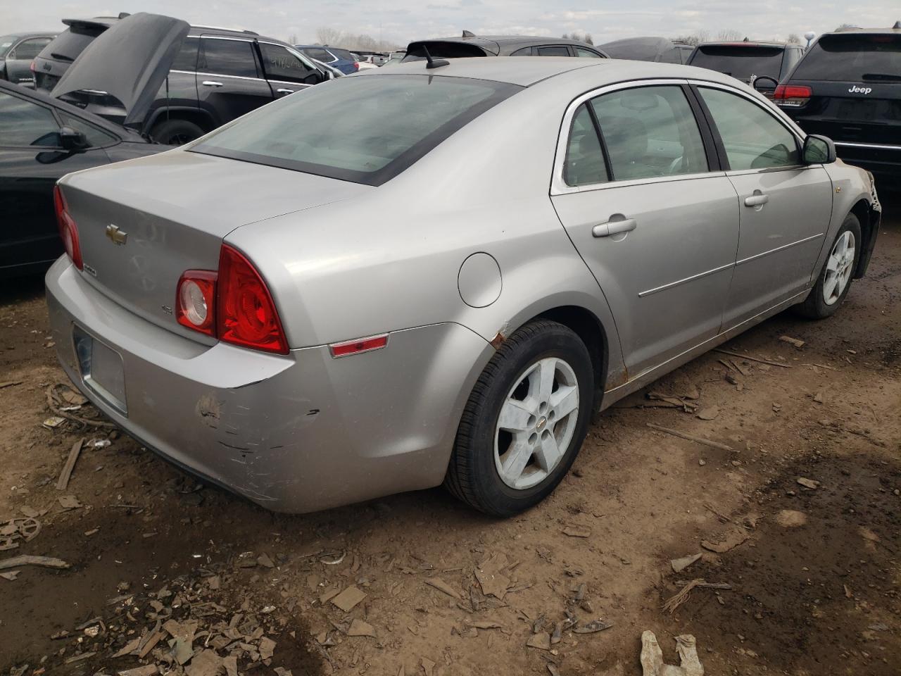 2008 Chevrolet Malibu Ls Silver vin: 1G1ZG57B48F275086