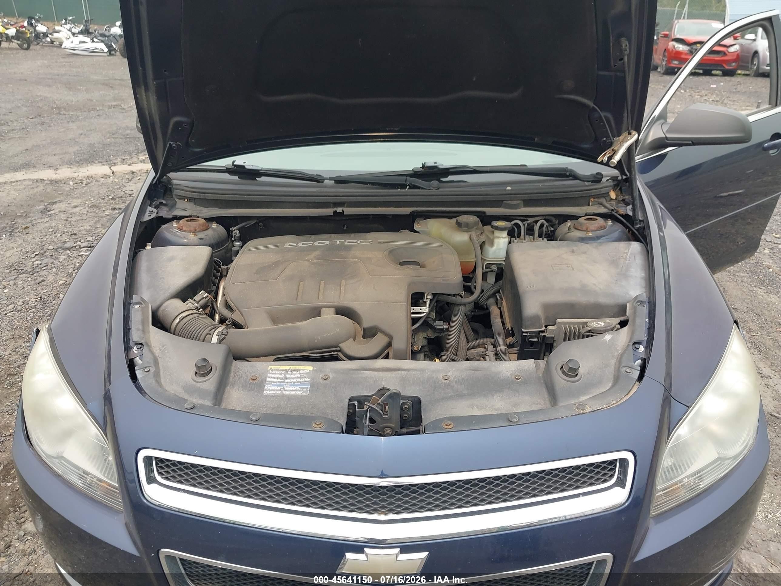 2009 Chevrolet Malibu Ls Blue vin: 1G1ZG57B49F154432