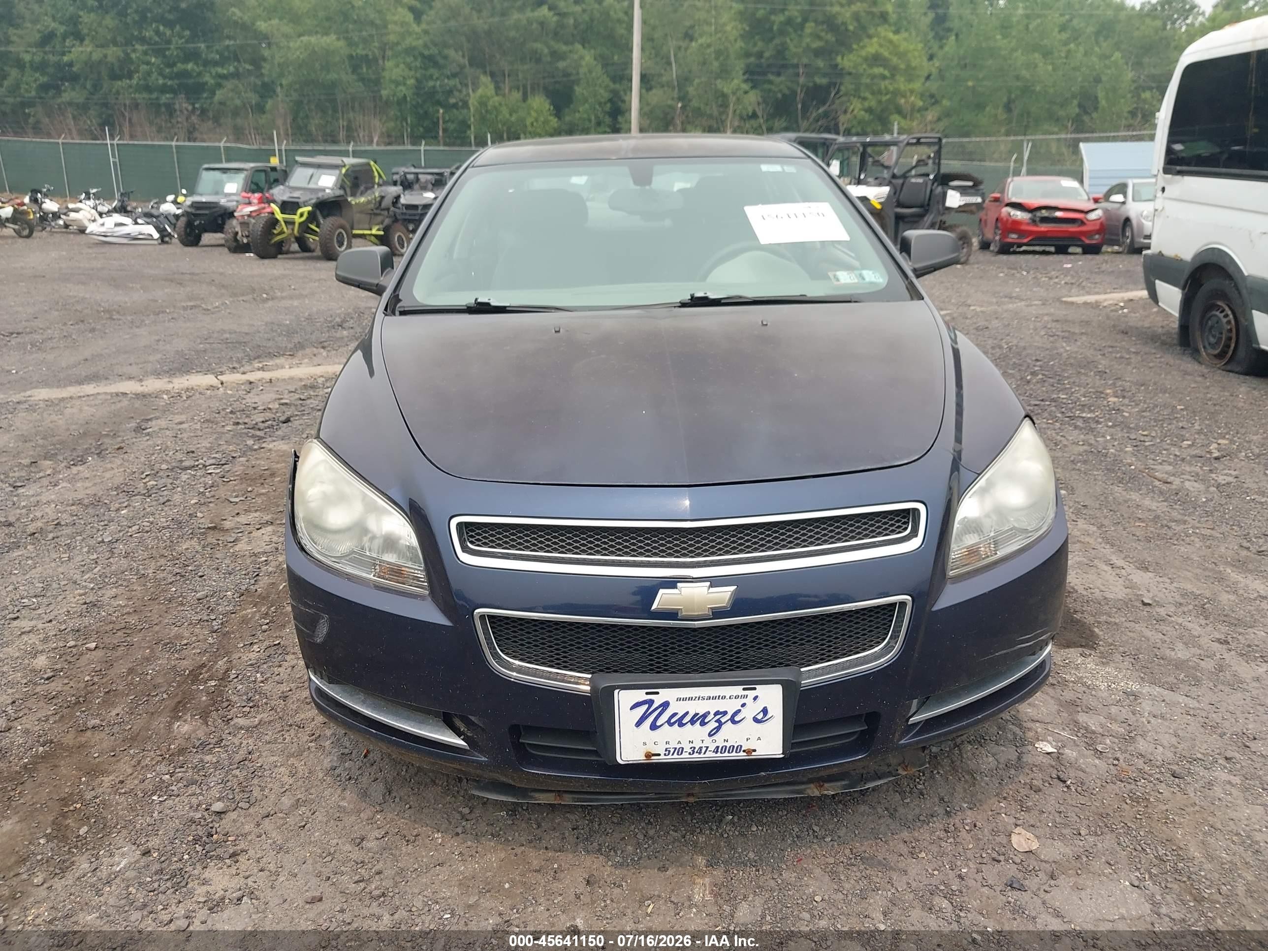 2009 Chevrolet Malibu Ls Blue vin: 1G1ZG57B49F154432