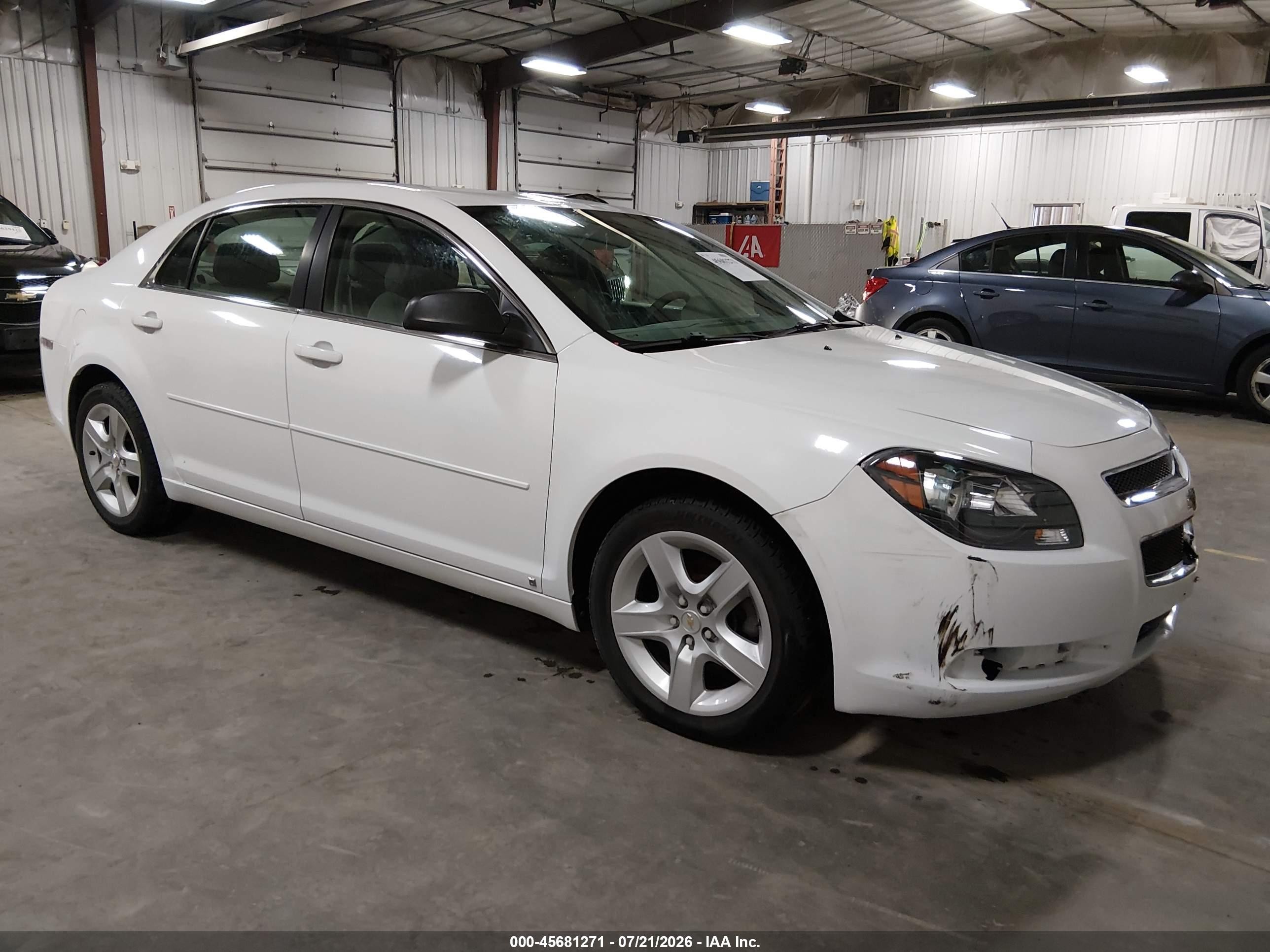 2009 Chevrolet Malibu Ls Белый vin: 1G1ZG57B49F211471