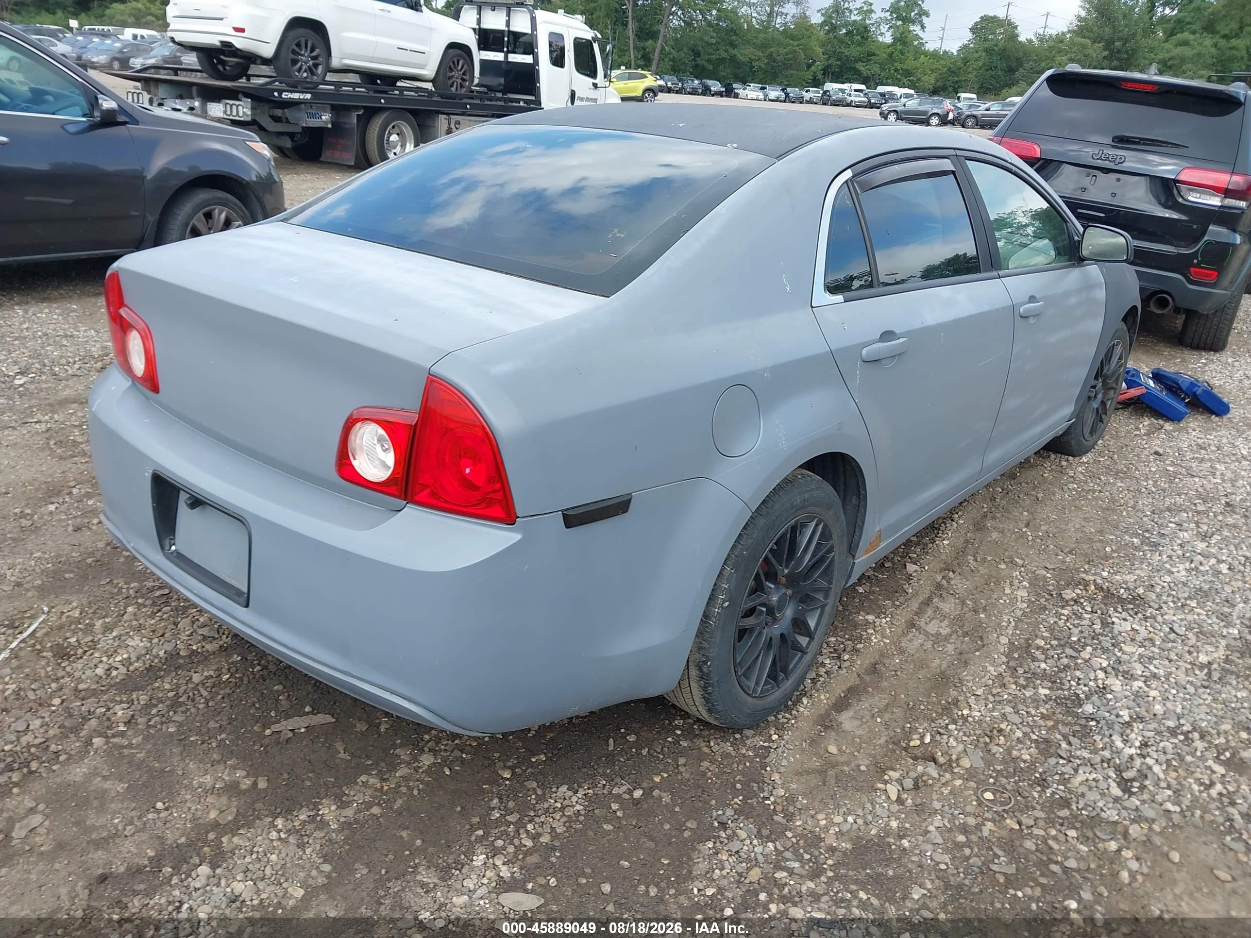 2009 Chevrolet Malibu Ls Серый vin: 1G1ZG57B49F214189