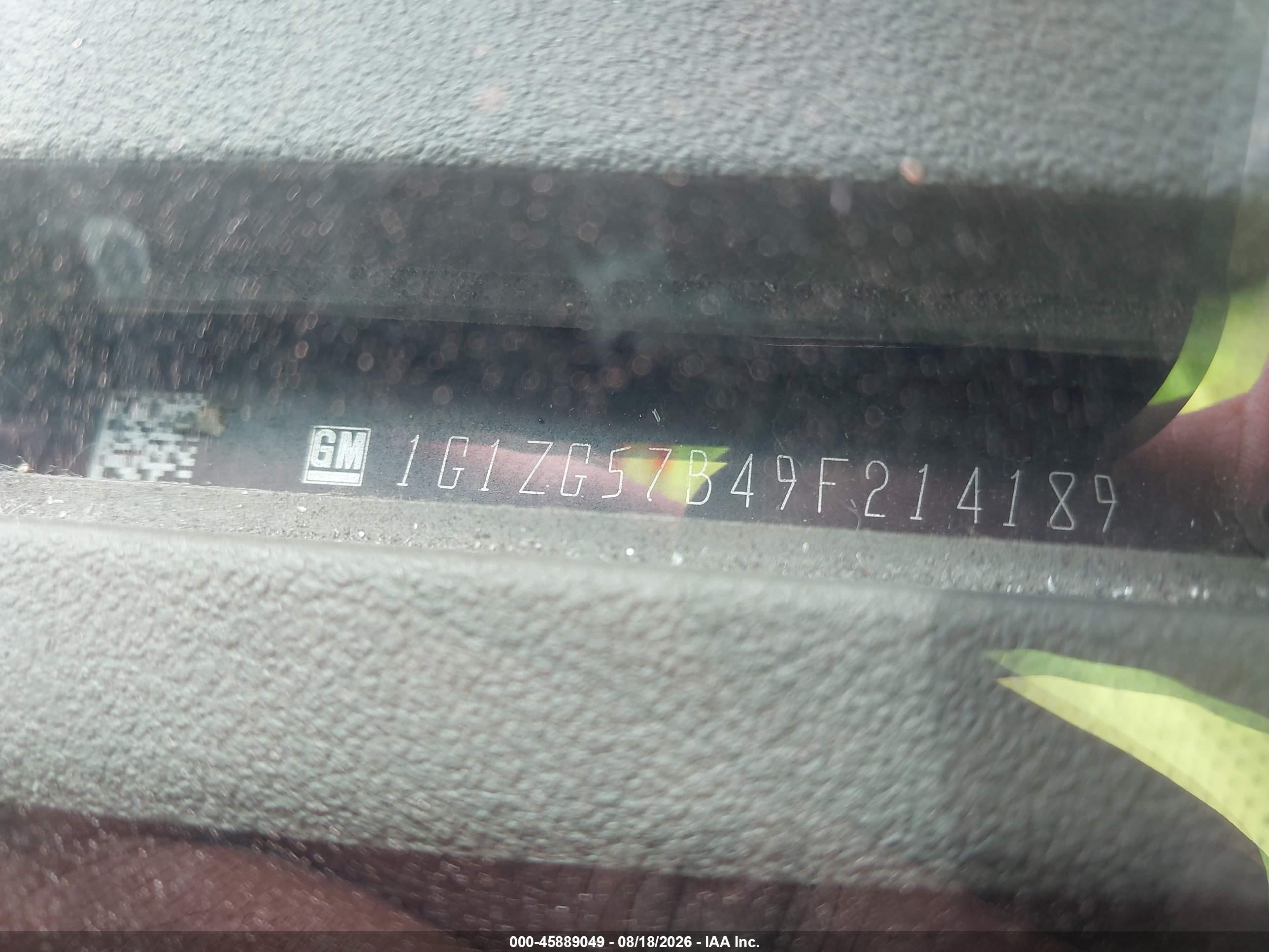 2009 Chevrolet Malibu Ls Серый vin: 1G1ZG57B49F214189