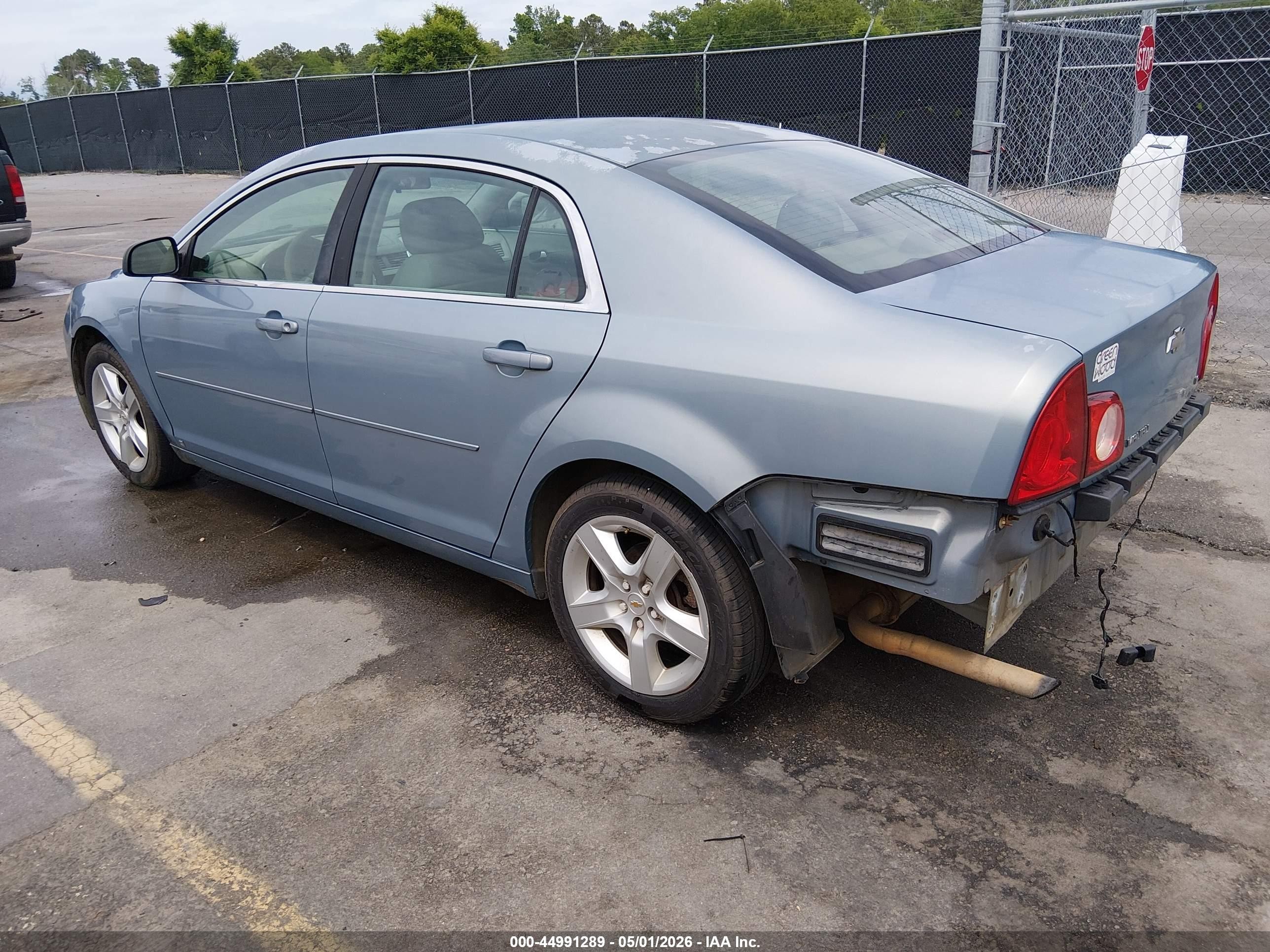 2009 Chevrolet Malibu Ls Light Blue vin: 1G1ZG57B594233345