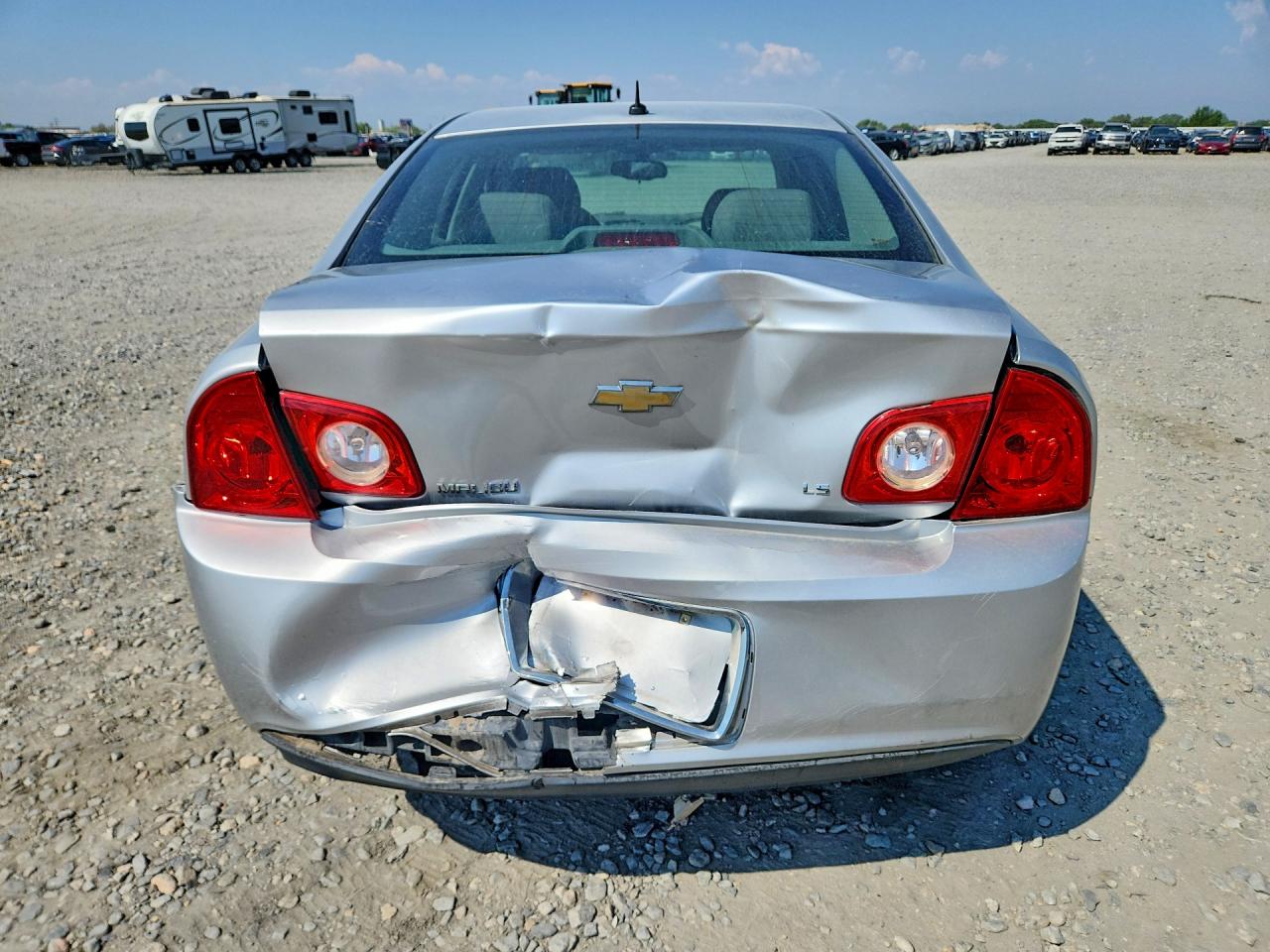 2009 Chevrolet Malibu Ls Silver vin: 1G1ZG57B59F164788