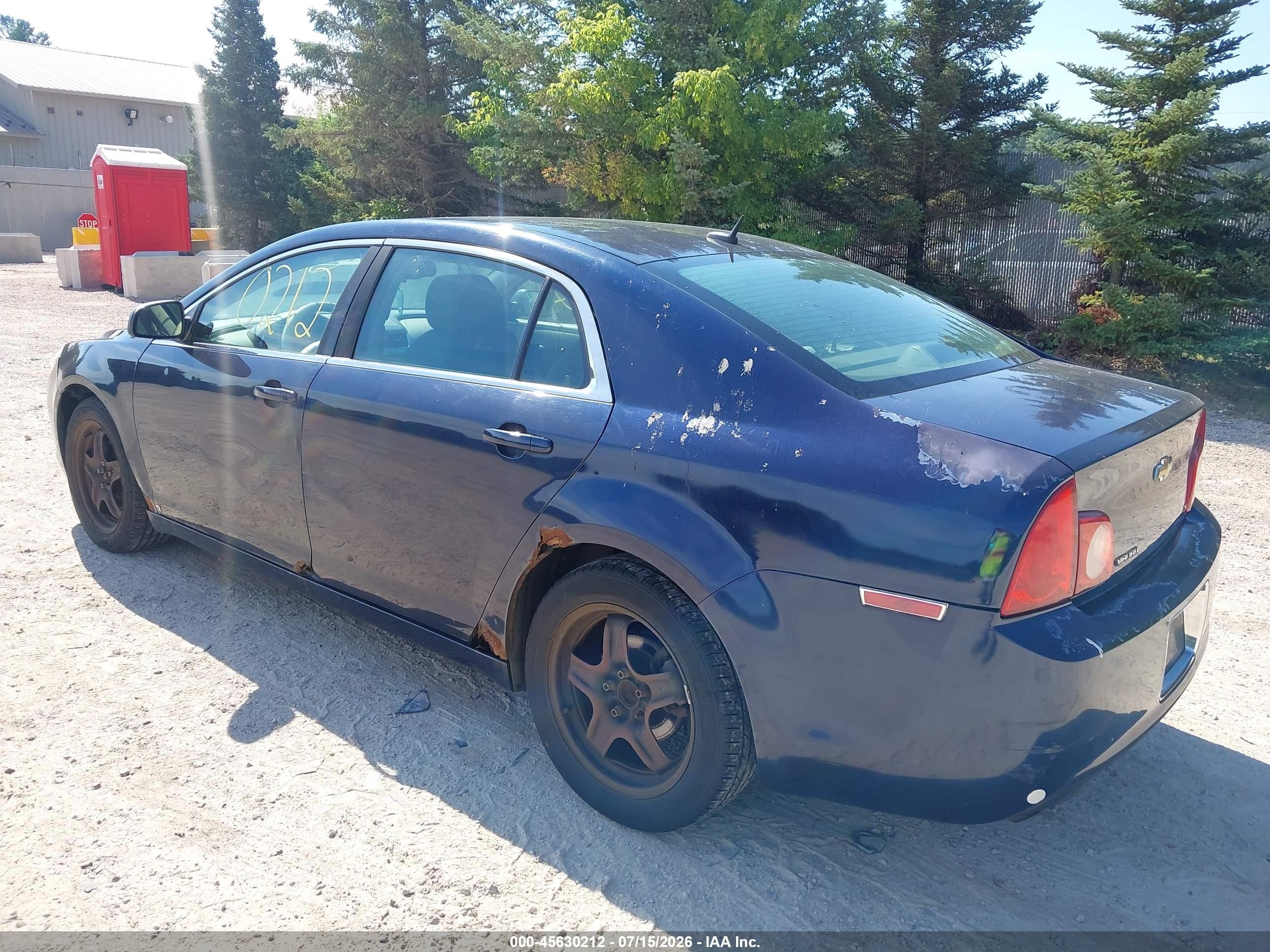 2009 Chevrolet Malibu Ls Синий vin: 1G1ZG57B59F174575