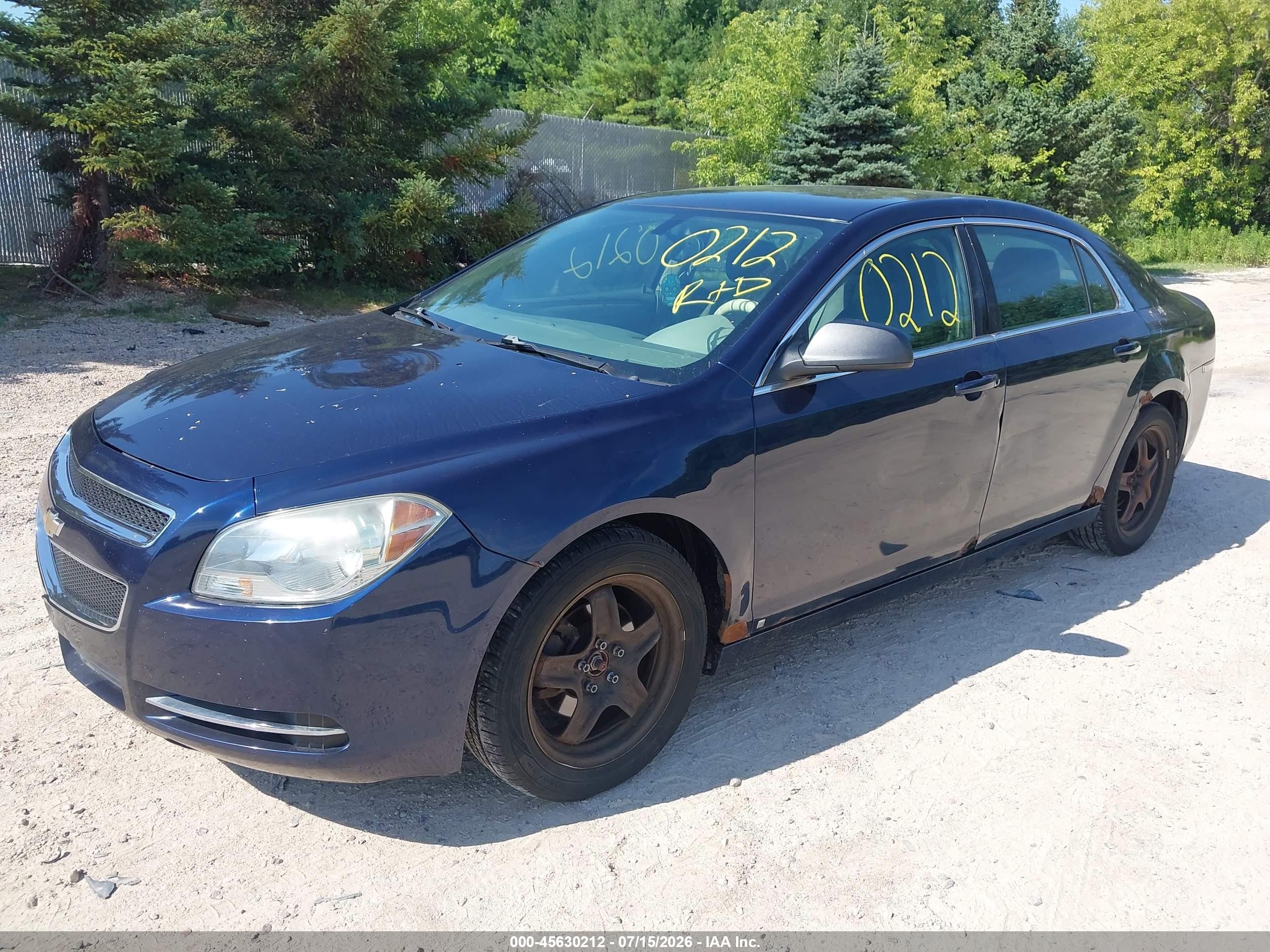 2009 Chevrolet Malibu Ls Синий vin: 1G1ZG57B59F174575