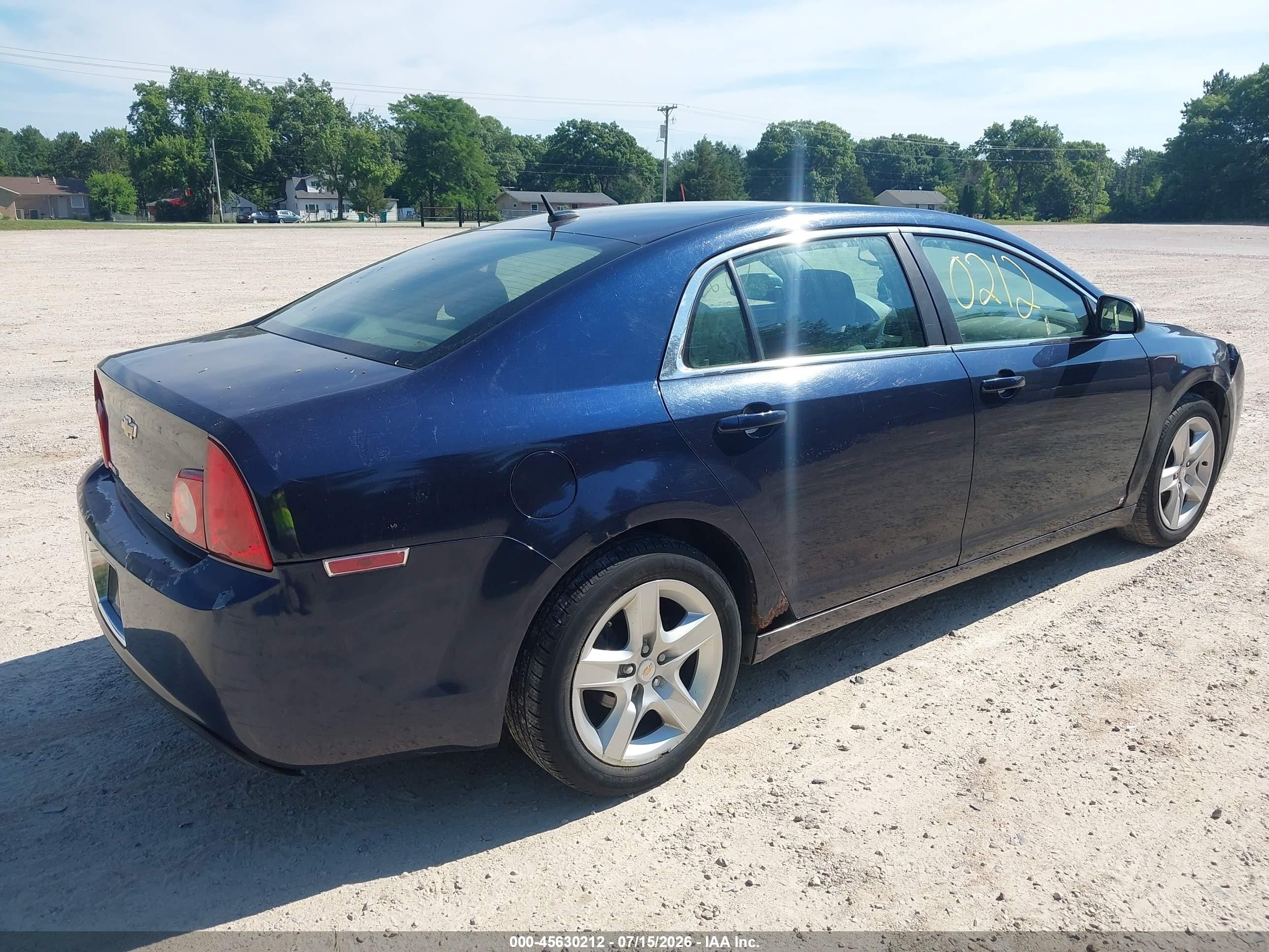 2009 Chevrolet Malibu Ls Синий vin: 1G1ZG57B59F174575