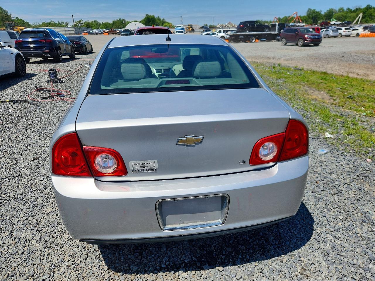 2009 Chevrolet Malibu Ls Silver vin: 1G1ZG57B59F253454