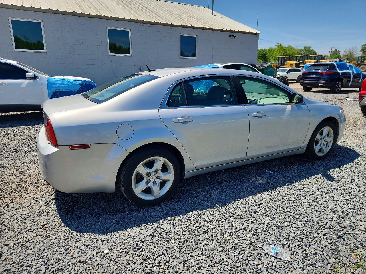 2009 Chevrolet Malibu Ls Silver vin: 1G1ZG57B59F253454