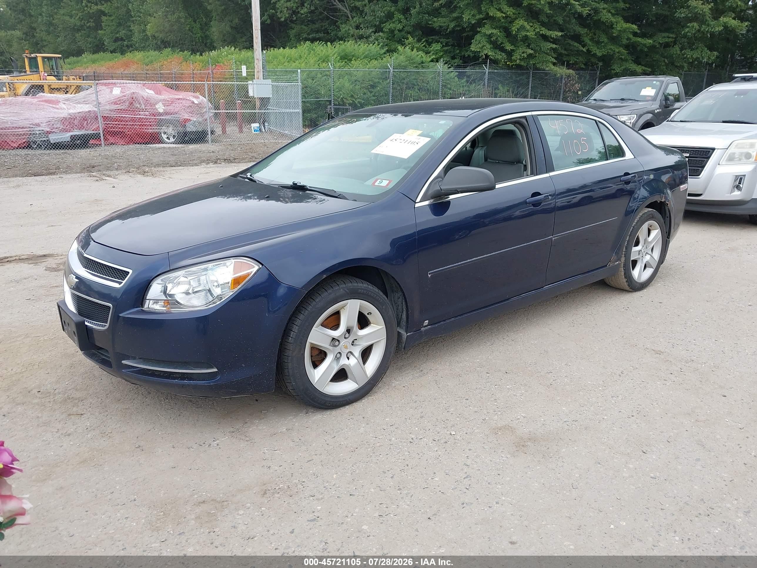 2009 Chevrolet Malibu Ls Синий vin: 1G1ZG57B59F253955