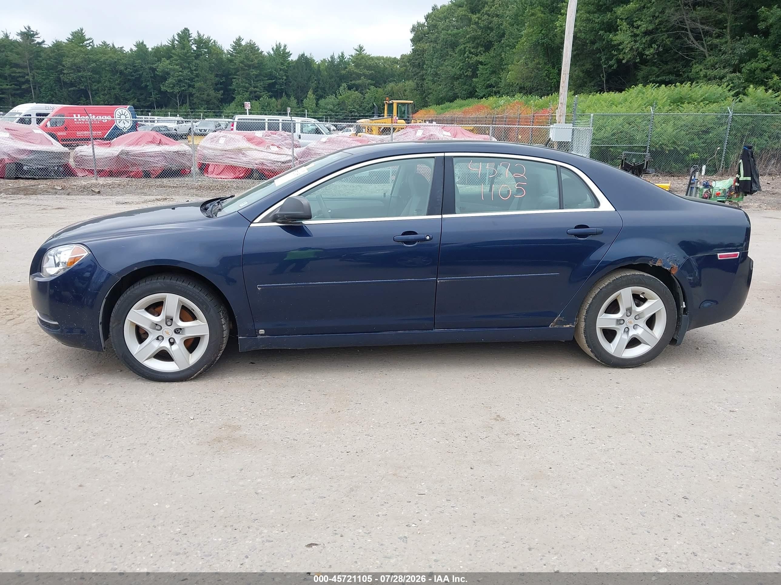 2009 Chevrolet Malibu Ls Синий vin: 1G1ZG57B59F253955