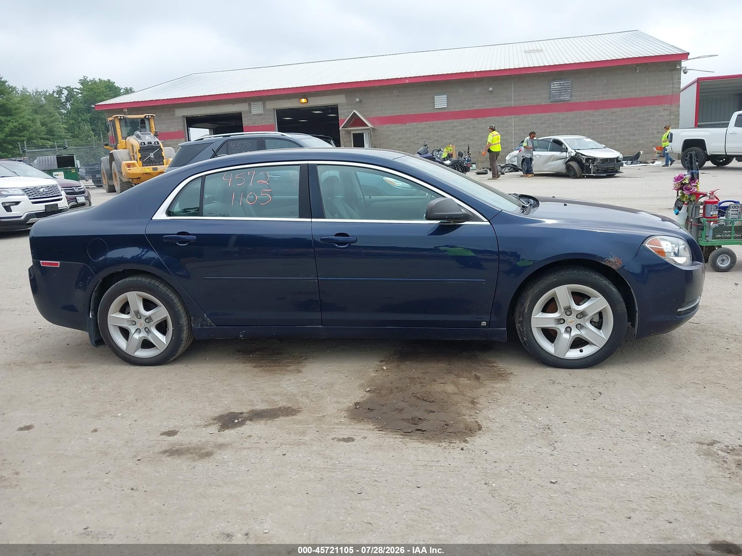 2009 Chevrolet Malibu Ls Синий vin: 1G1ZG57B59F253955