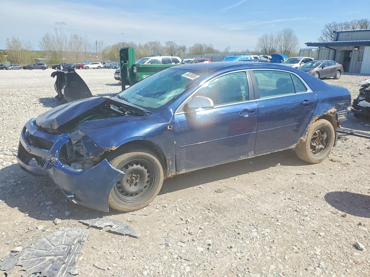 2008 Chevrolet Malibu Ls Blue vin: 1G1ZG57B68F282623