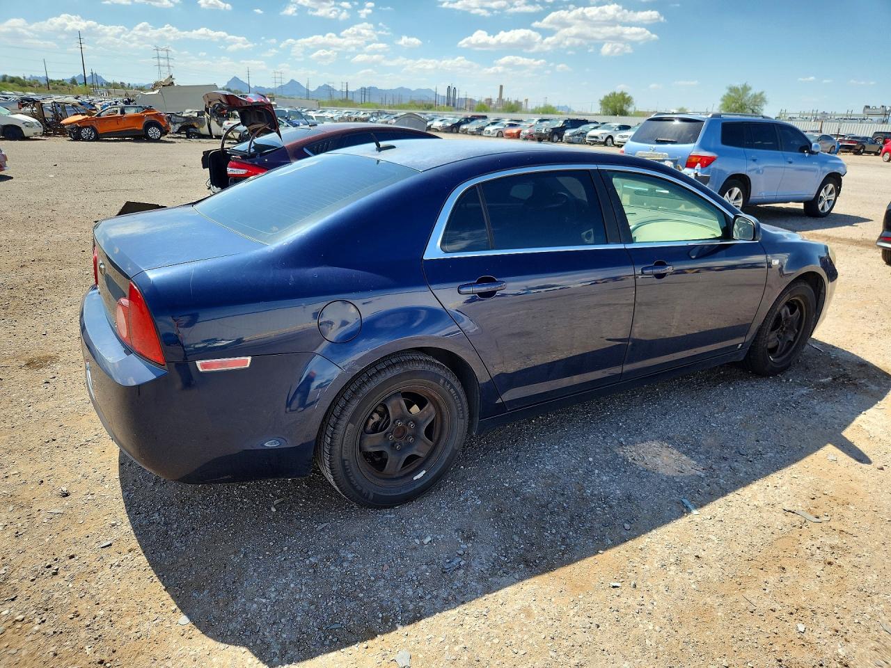 2008 Chevrolet Malibu Ls Blue vin: 1G1ZG57B78F227226