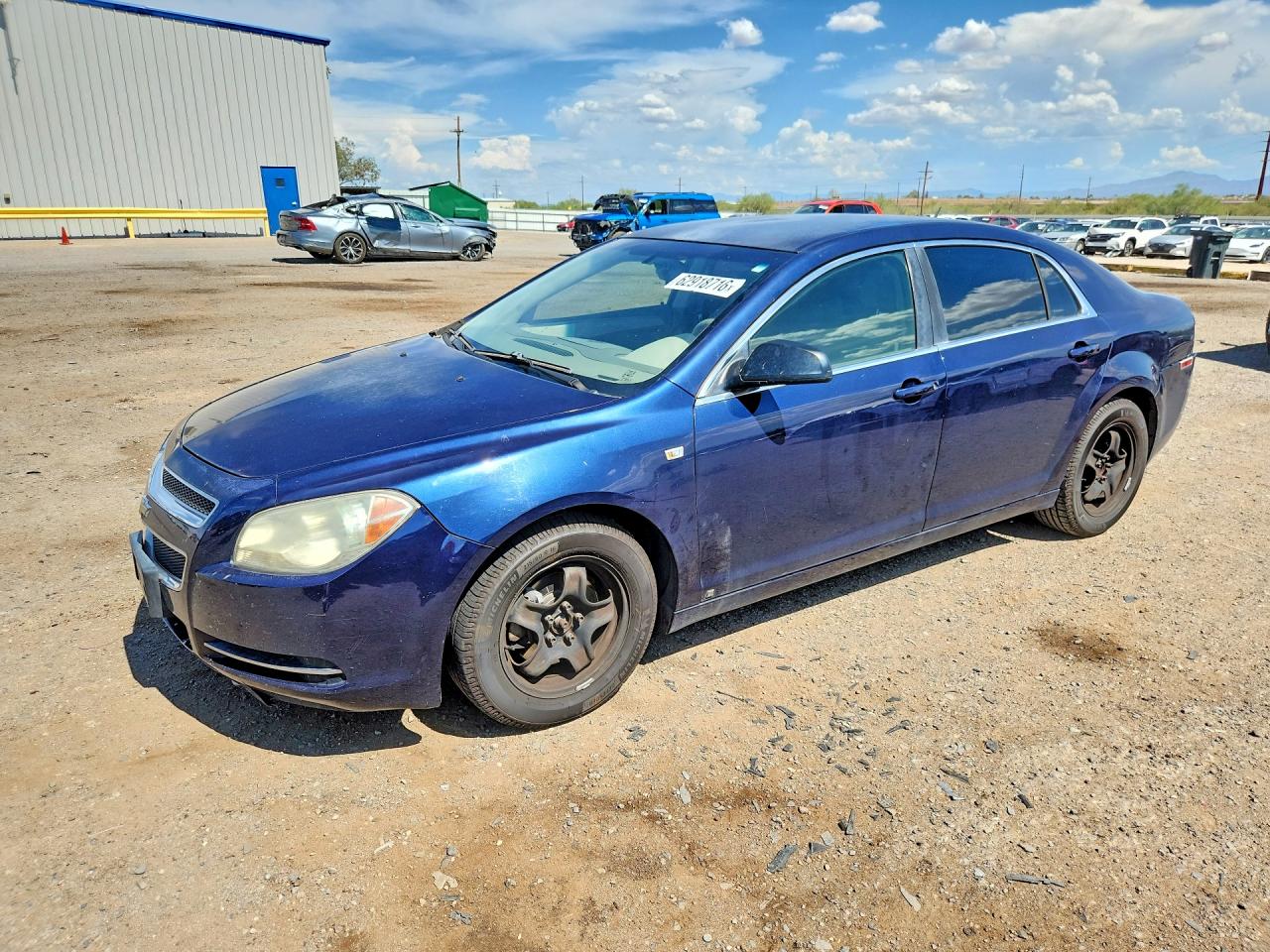 2008 Chevrolet Malibu Ls Синий vin: 1G1ZG57B78F227226