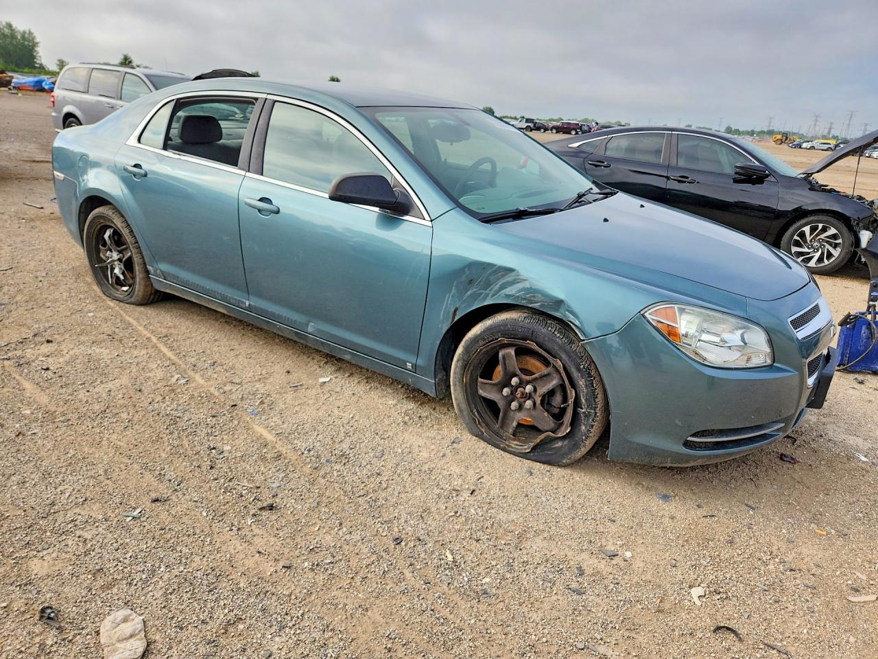 2009 Chevrolet Malibu Ls Teal vin: 1G1ZG57B79F200447