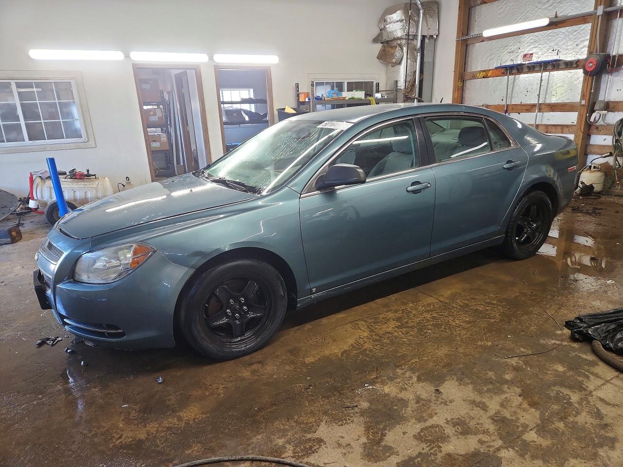 2009 Chevrolet Malibu Ls Blue vin: 1G1ZG57B79F238163