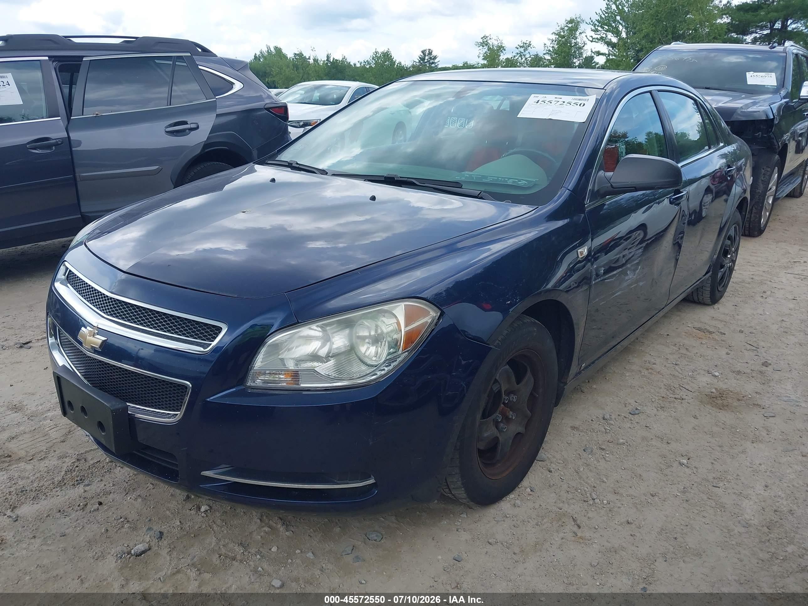 2008 Chevrolet Malibu Ls W/1ls Blue vin: 1G1ZG57B984243679