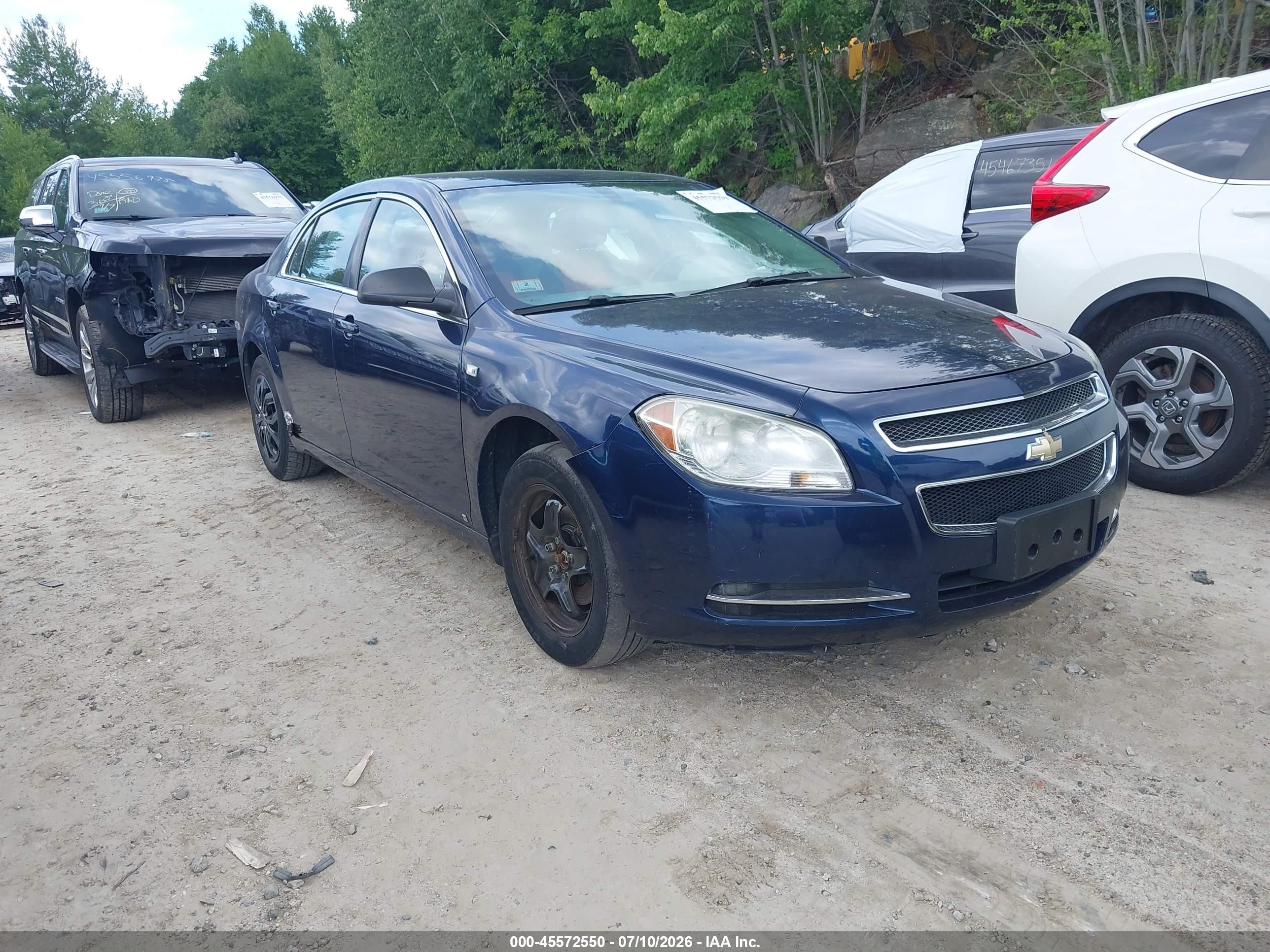 2008 Chevrolet Malibu Ls W/1ls Blue vin: 1G1ZG57B984243679