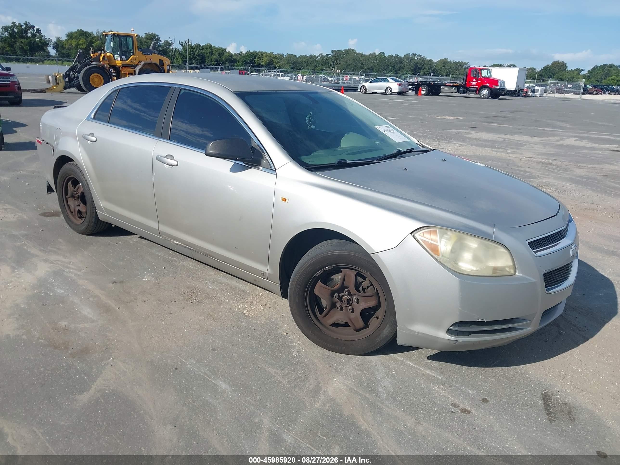 2008 Chevrolet Malibu Ls W/1ls Silver vin: 1G1ZG57B98F181222
