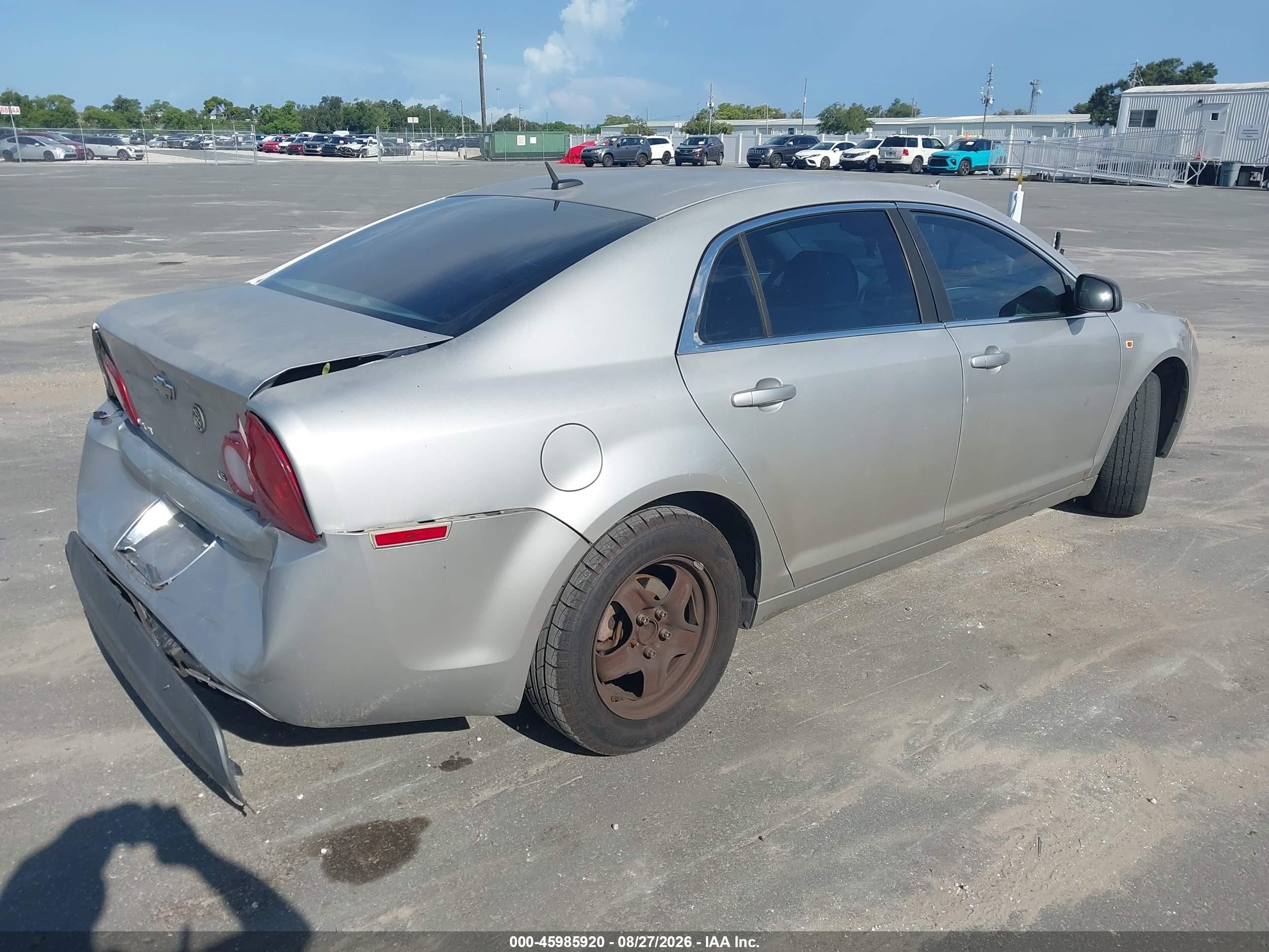 2008 Chevrolet Malibu Ls W/1ls Silver vin: 1G1ZG57B98F181222