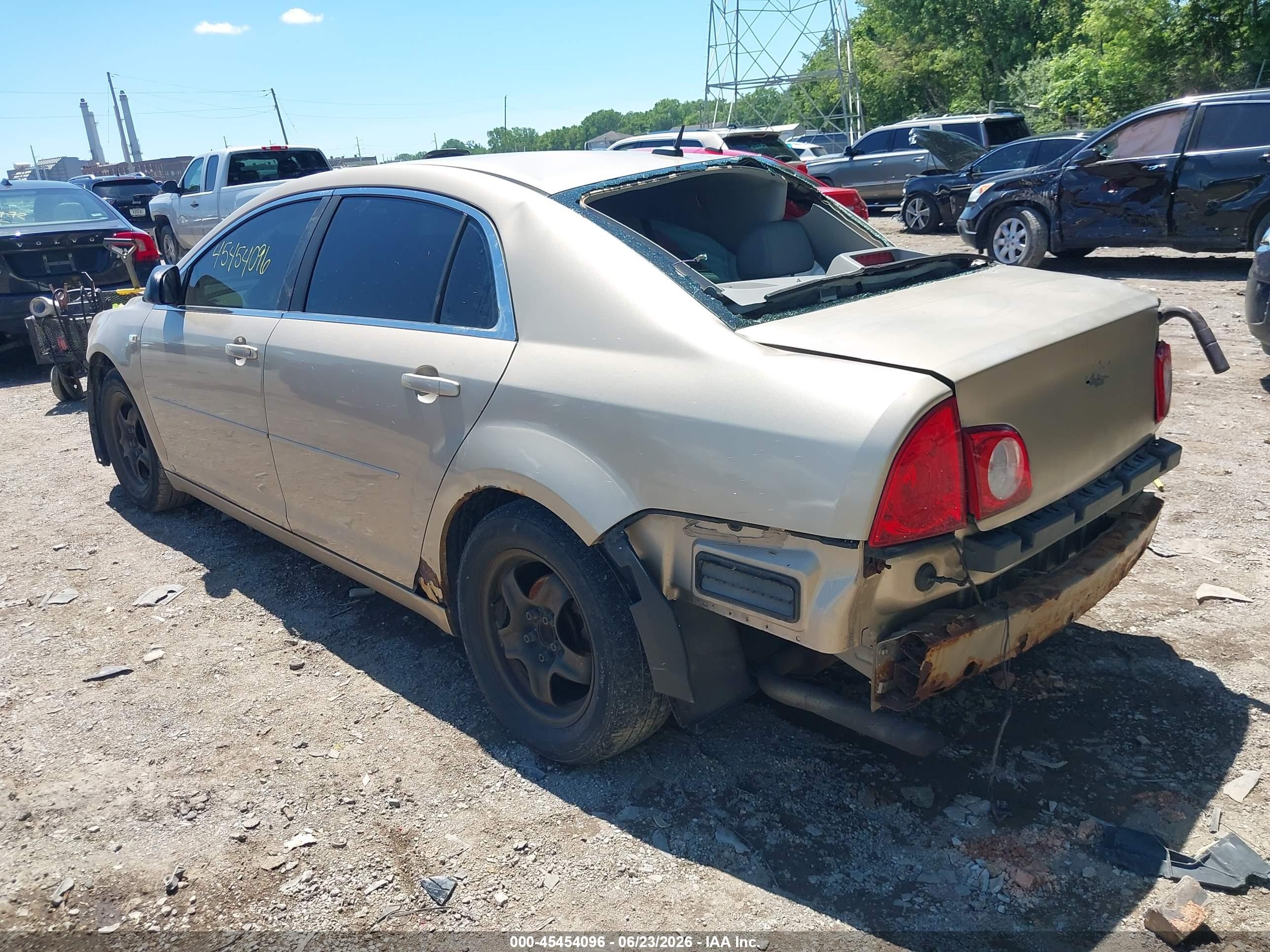 2008 Chevrolet Malibu Ls W/1ls Золотой vin: 1G1ZG57B98F275424