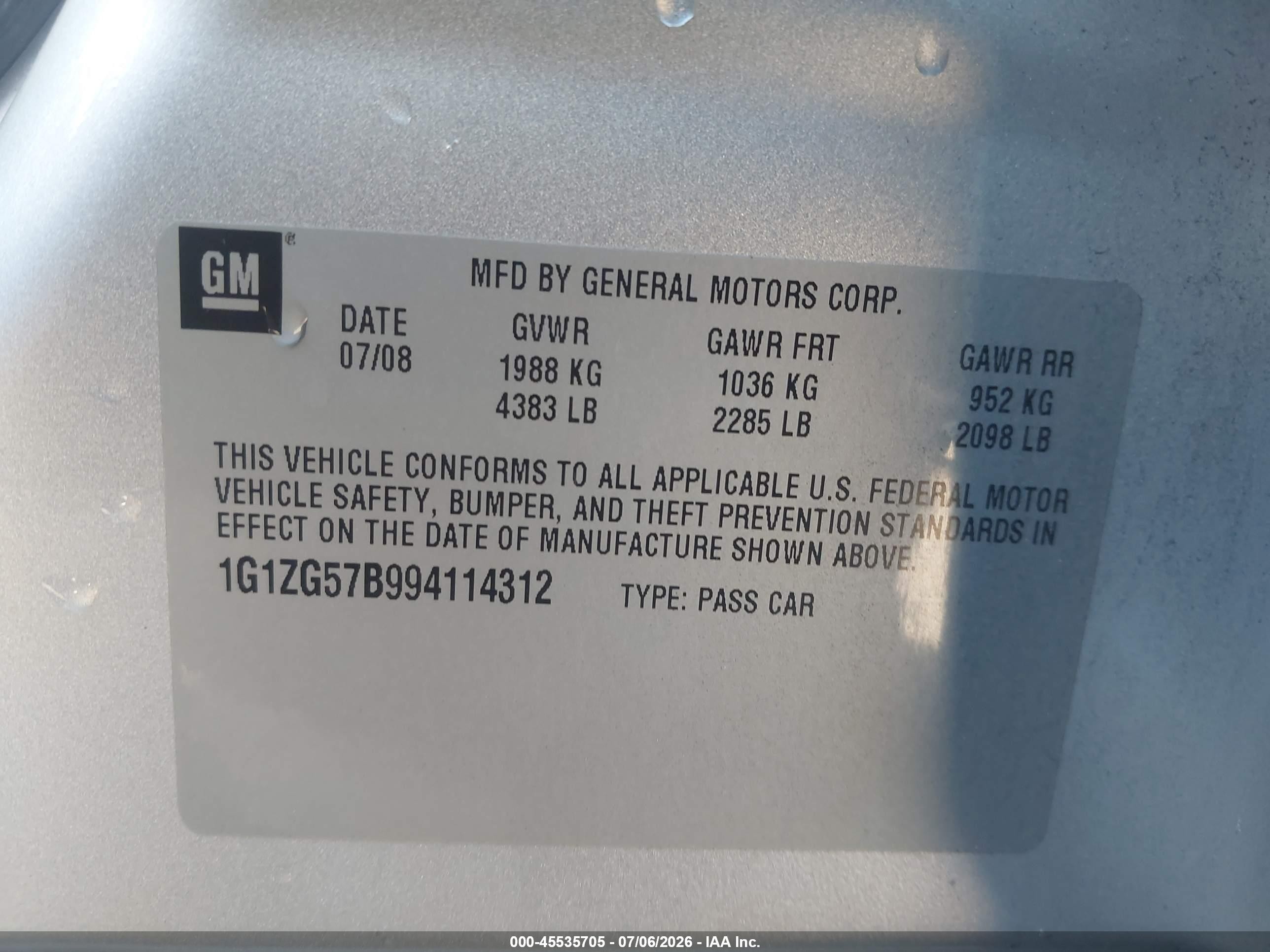 2009 Chevrolet Malibu Ls Silver vin: 1G1ZG57B994114312