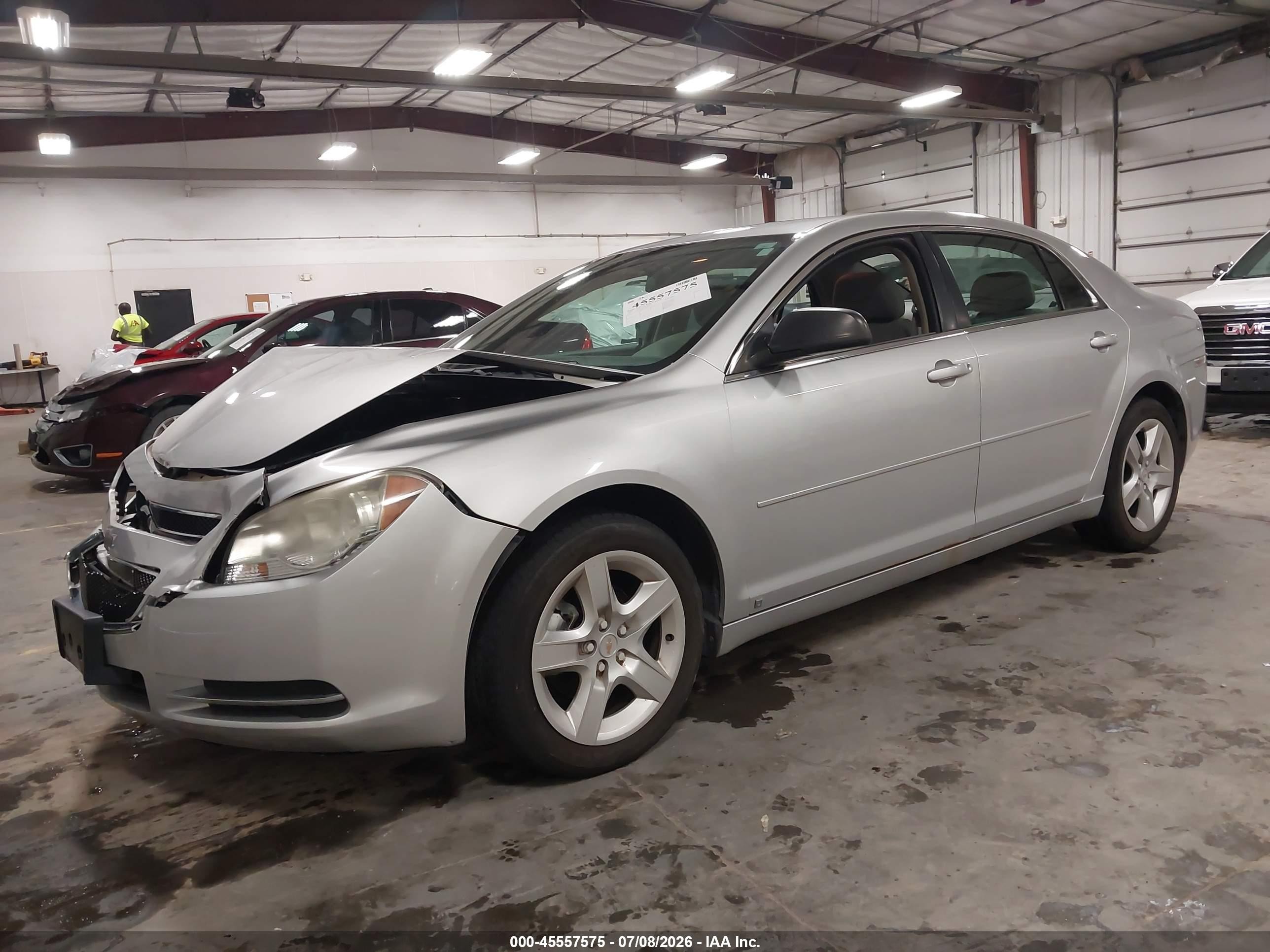 2009 Chevrolet Malibu Ls Silver vin: 1G1ZG57B99F109339