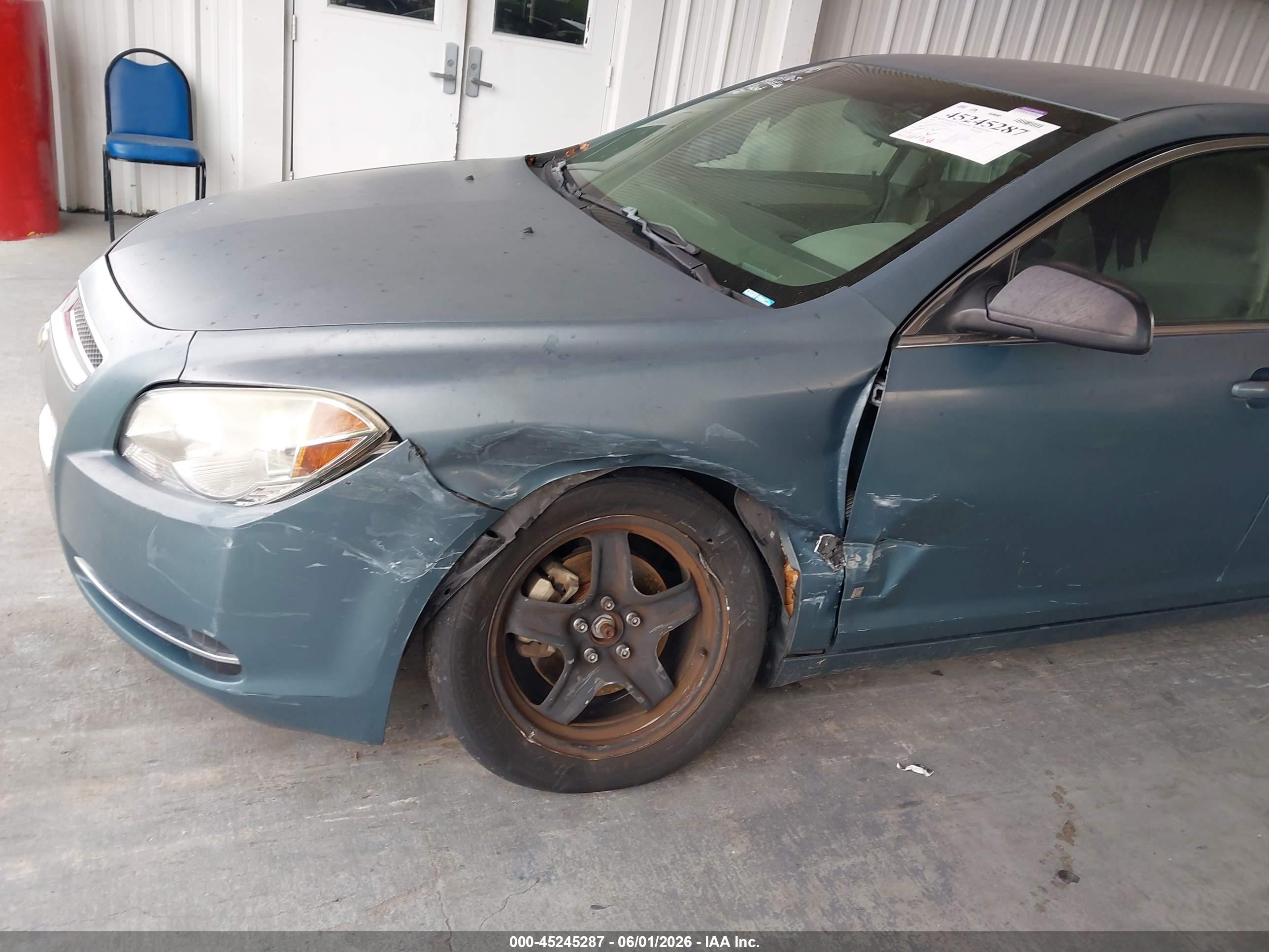 2009 Chevrolet Malibu Ls Синий vin: 1G1ZG57B99F128537