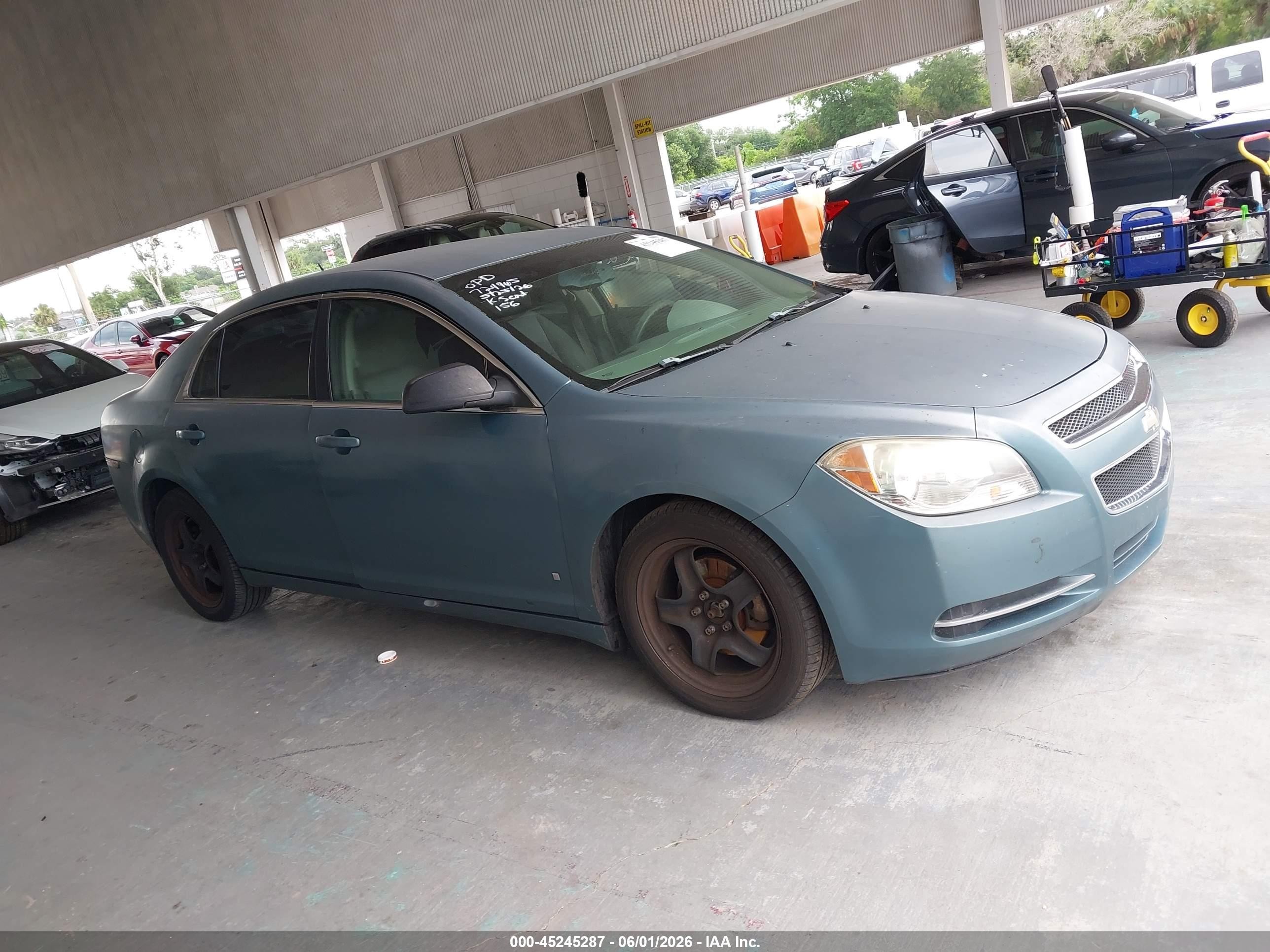 2009 Chevrolet Malibu Ls Синий vin: 1G1ZG57B99F128537