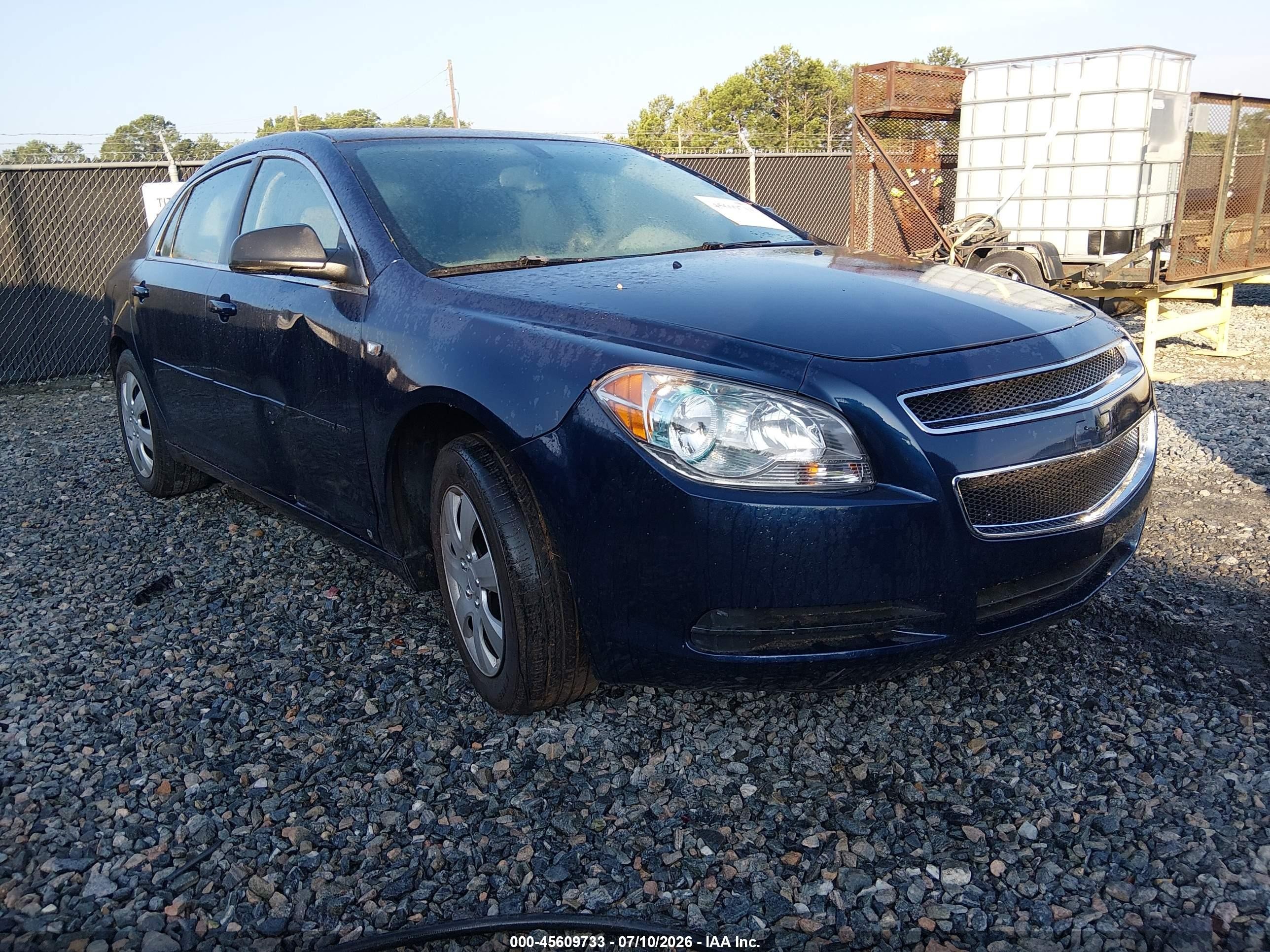 2008 Chevrolet Malibu Ls W/1fl Blue vin: 1G1ZG57BX84232495