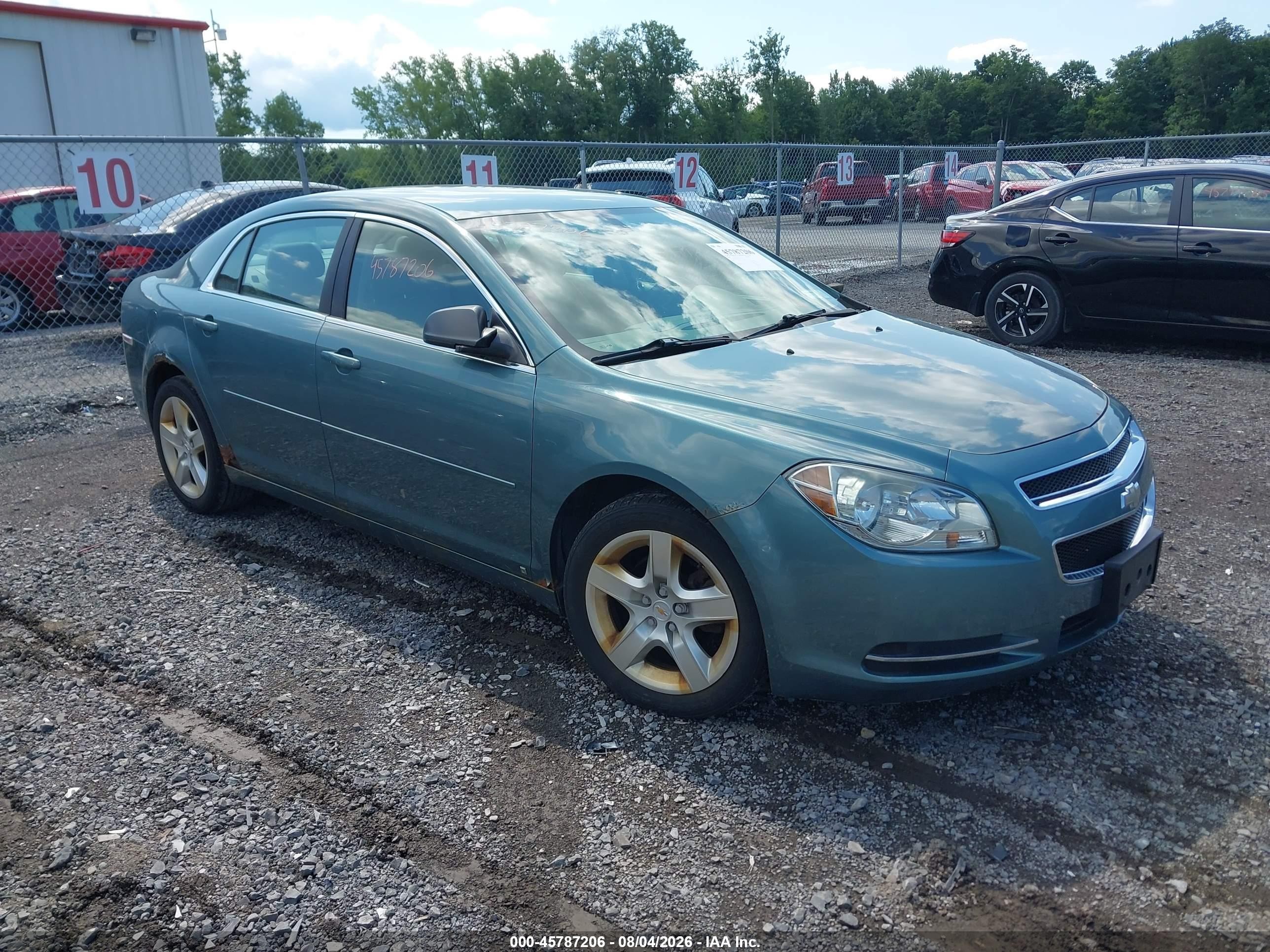 2009 Chevrolet Malibu Ls Light Blue vin: 1G1ZG57BX9F253353