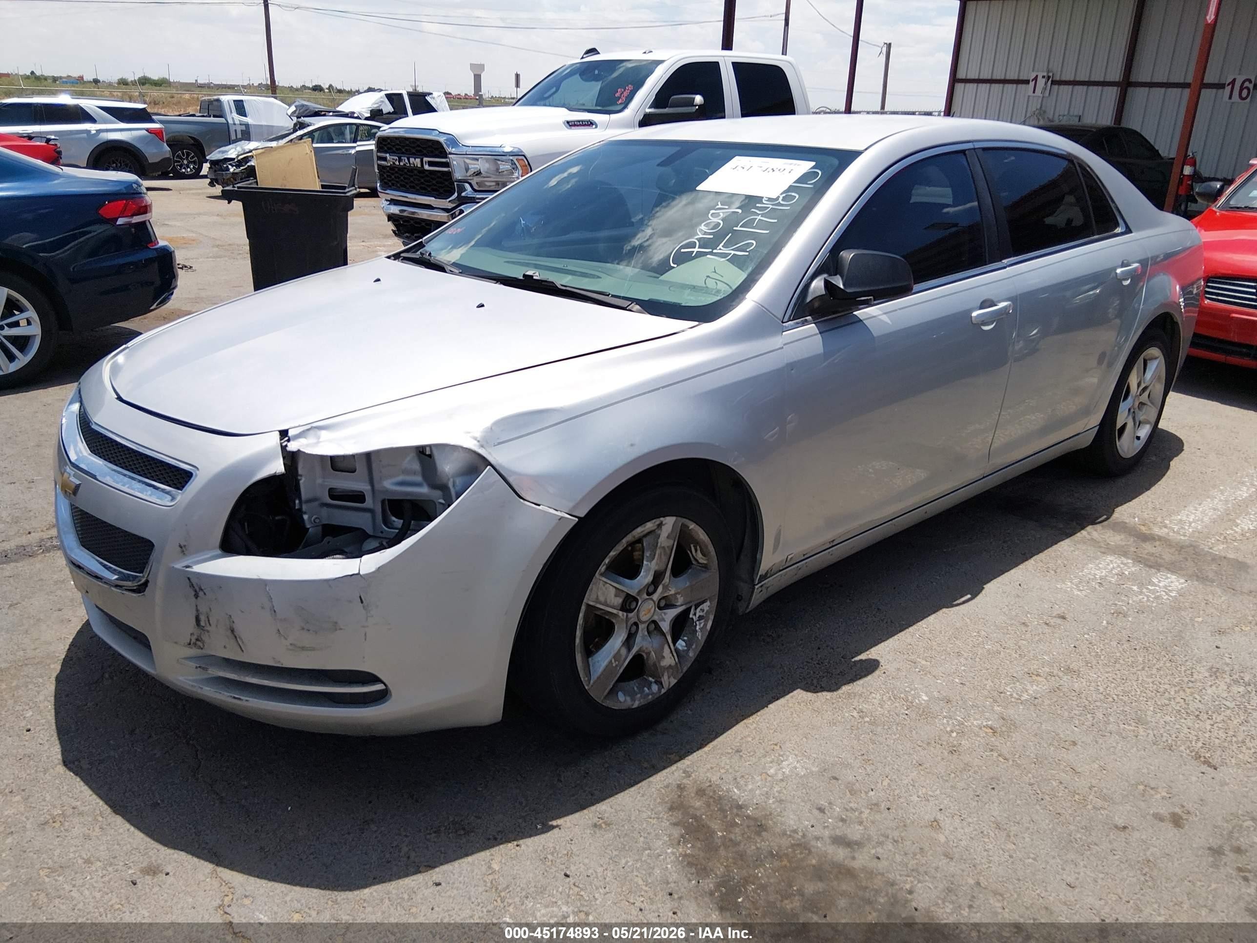 2009 Chevrolet Malibu Ls Silver vin: 1G1ZG57BX9F256964
