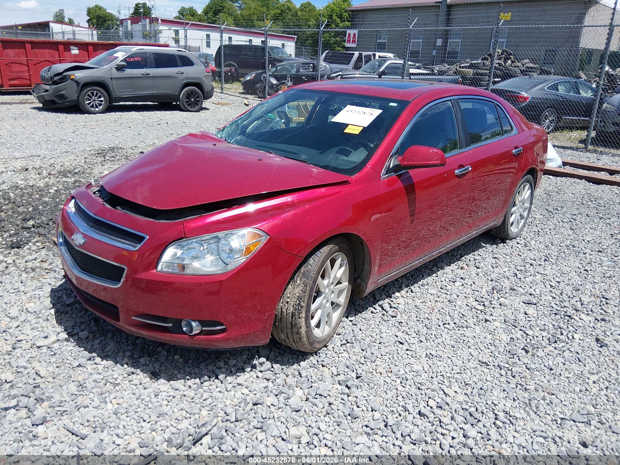 2012 Chevrolet Malibu 2lz Red vin: 1G1ZG5E70CF226510
