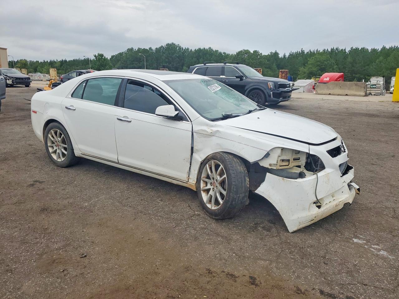 2012 Chevrolet Malibu Ltz White vin: 1G1ZG5E7XCF109257