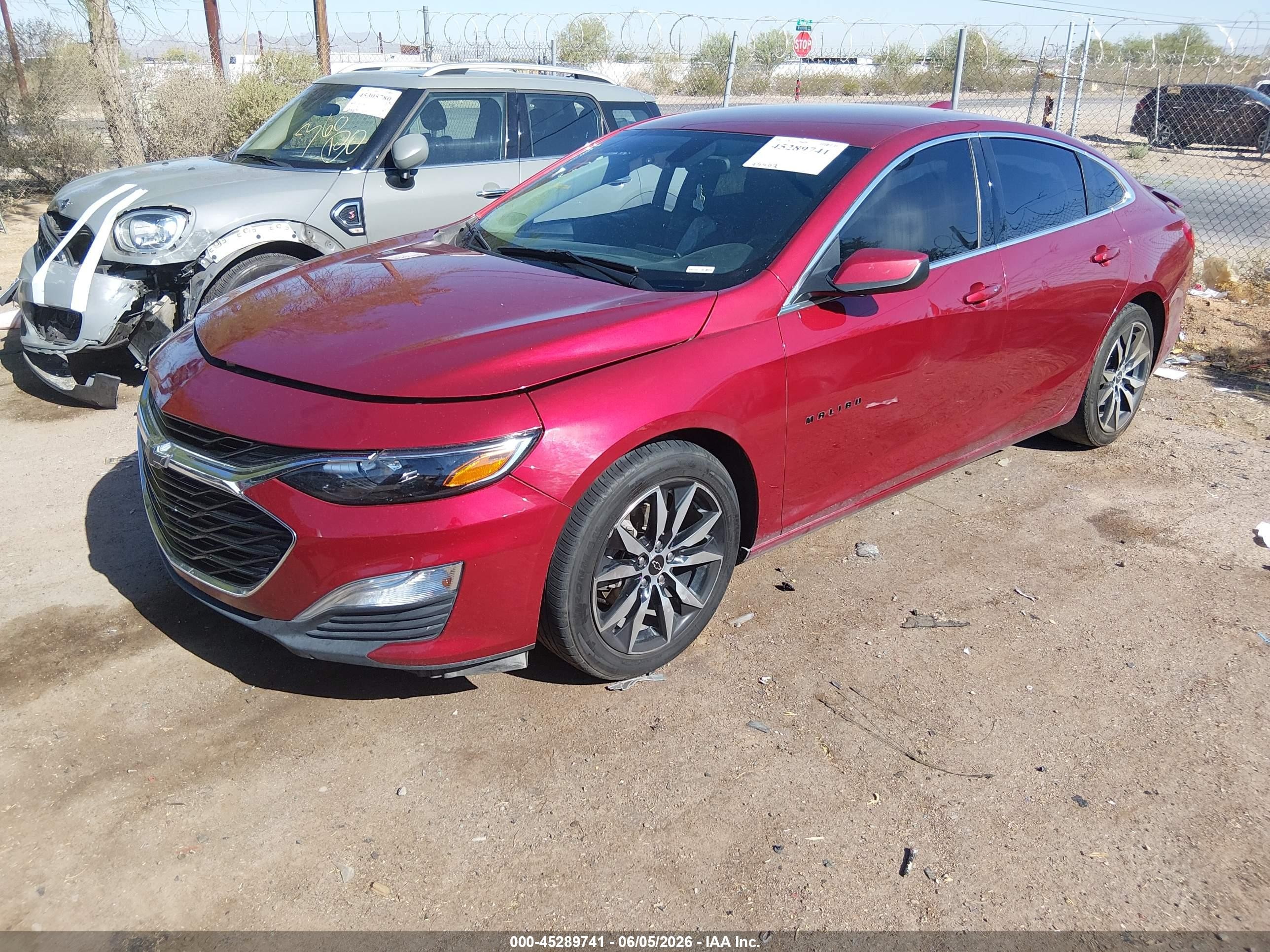 2020 Chevrolet Malibu Fwd Rs Red vin: 1G1ZG5ST0LF112587
