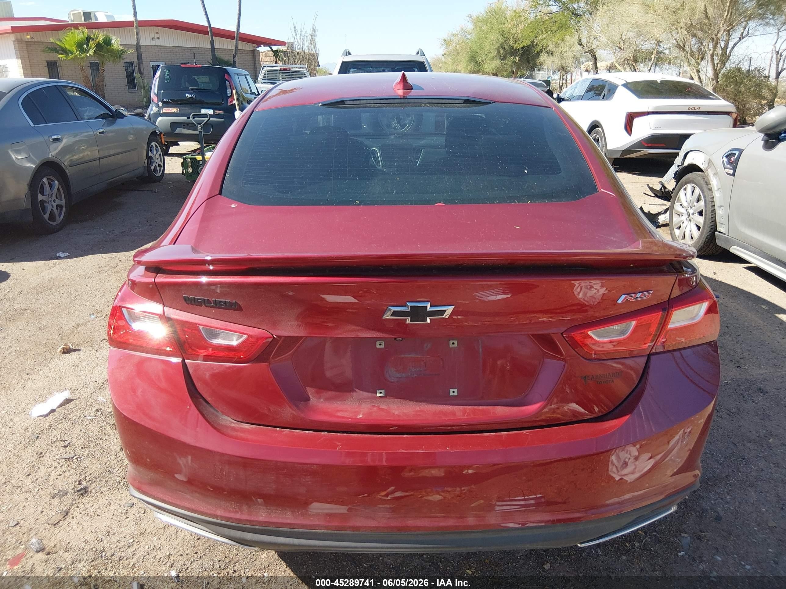 2020 Chevrolet Malibu Fwd Rs Red vin: 1G1ZG5ST0LF112587