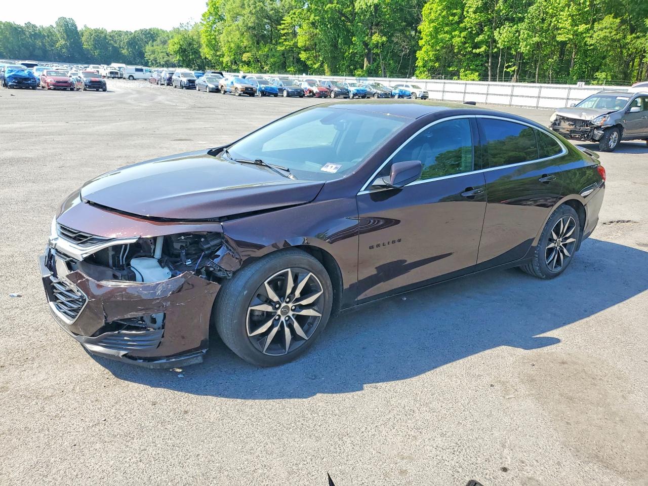 2020 Chevrolet Malibu Rs Burgundy vin: 1G1ZG5ST2LF029680