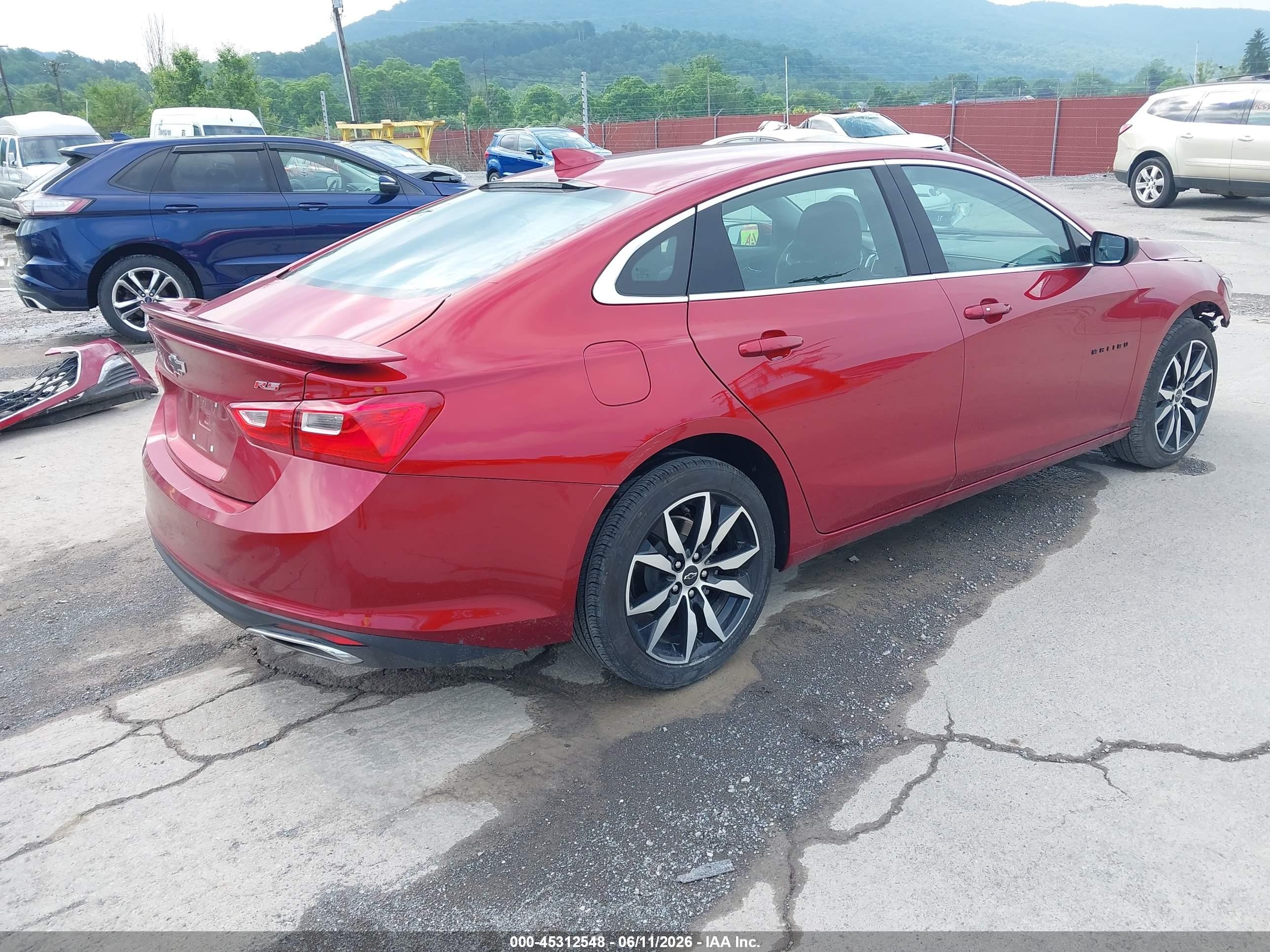 2024 Chevrolet Malibu Fwd Rs Красный vin: 1G1ZG5ST3RF137718
