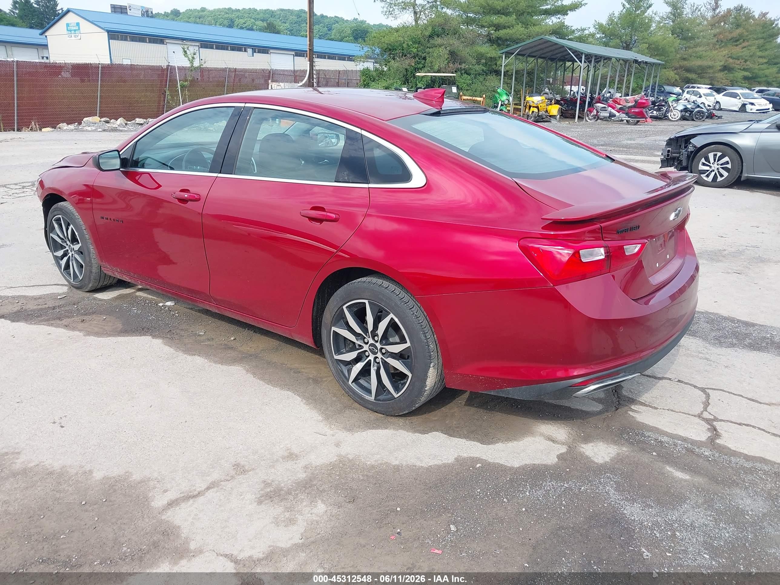 2024 Chevrolet Malibu Fwd Rs Красный vin: 1G1ZG5ST3RF137718