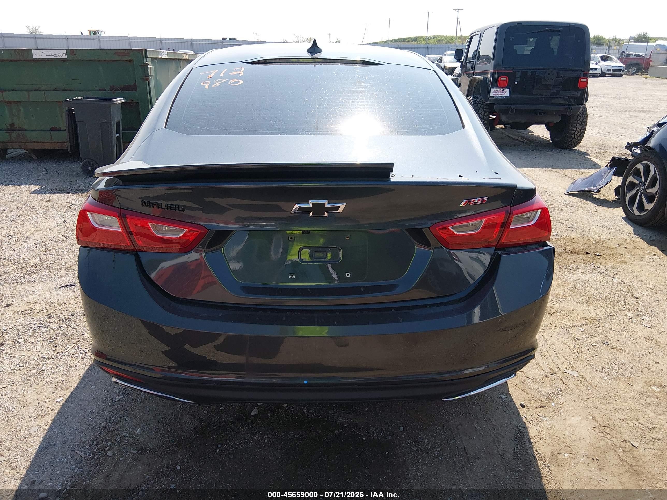 2020 Chevrolet Malibu Fwd Rs Dark Blue vin: 1G1ZG5ST5LF127196