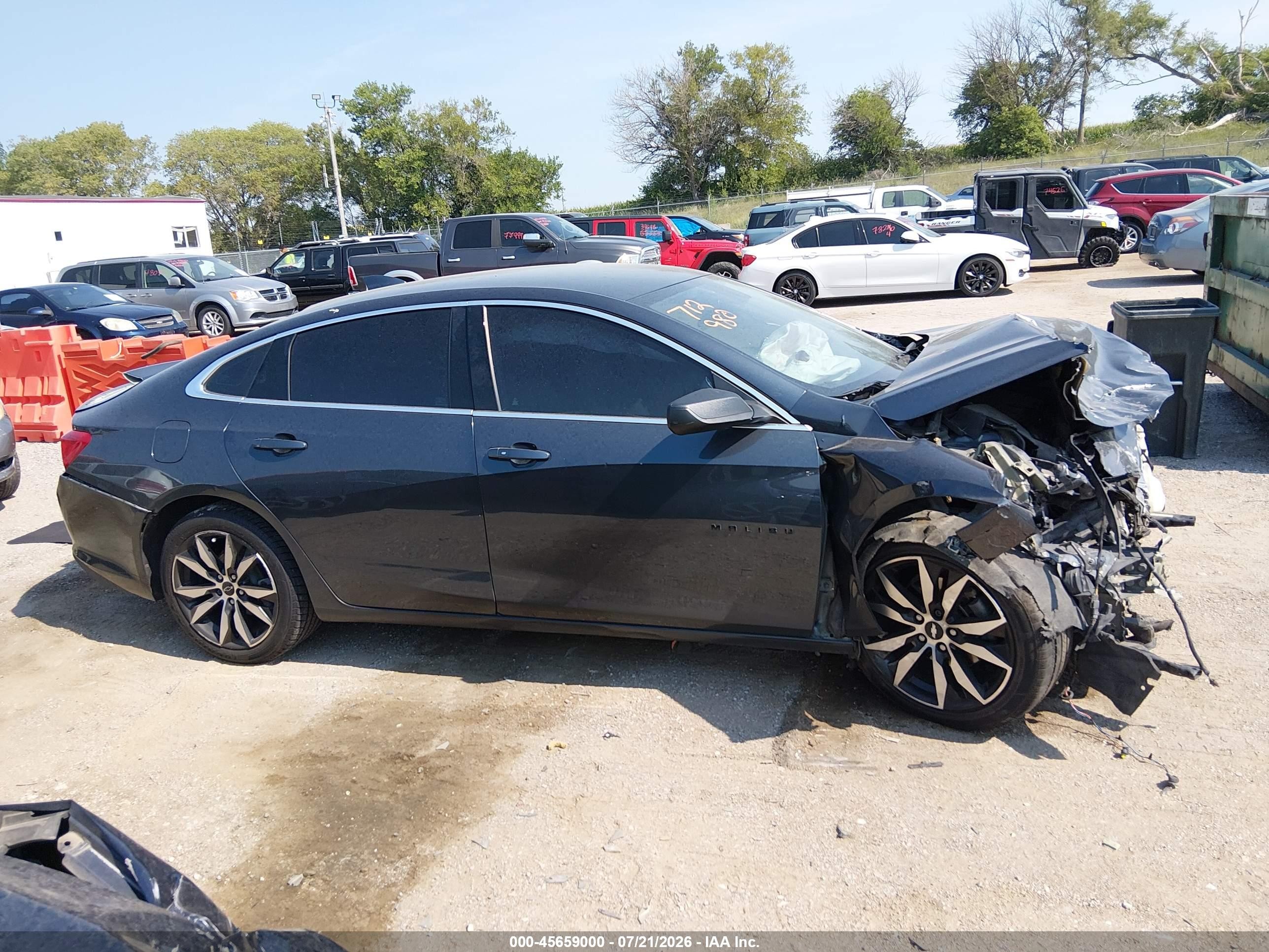 2020 Chevrolet Malibu Fwd Rs Dark Blue vin: 1G1ZG5ST5LF127196