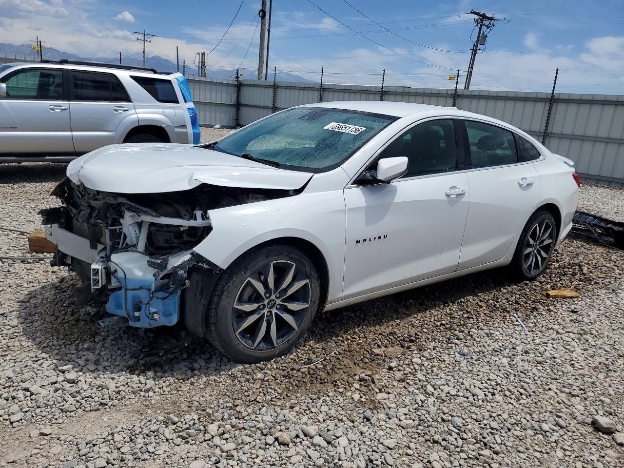 2021 Chevrolet Malibu Rs White vin: 1G1ZG5ST6MF008185