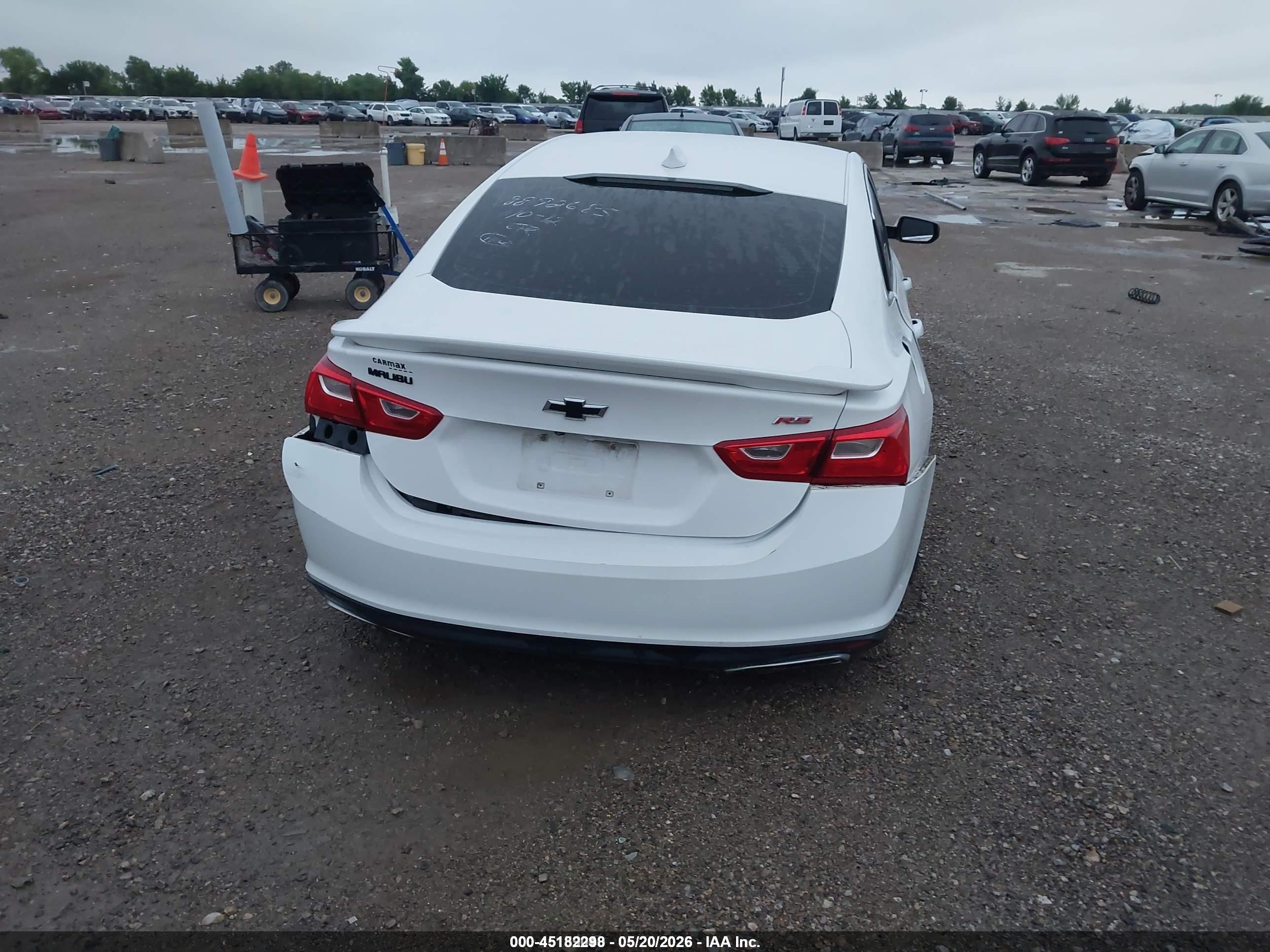 2020 Chevrolet Malibu Fwd Rs White vin: 1G1ZG5STXLF148318